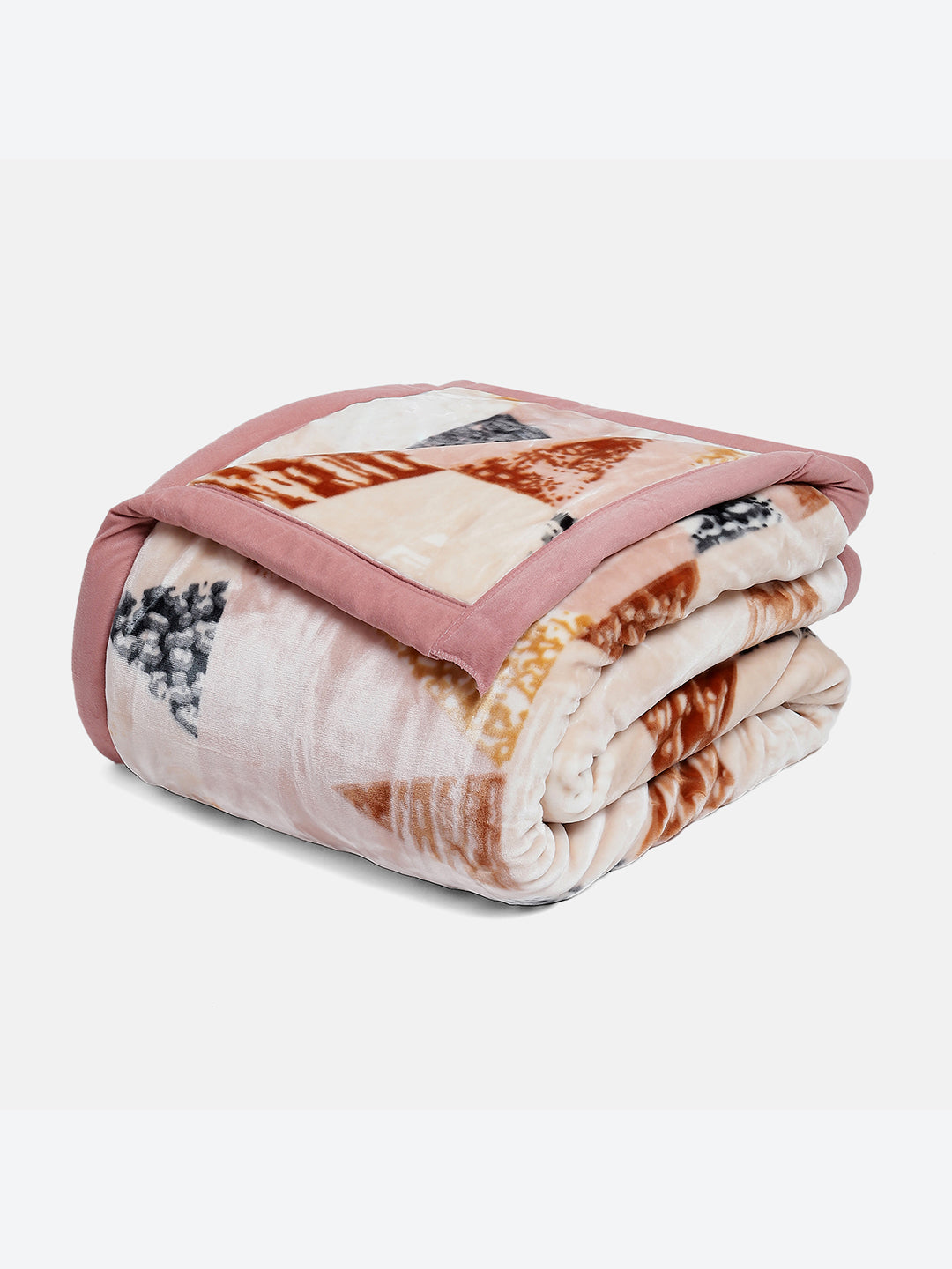 Printed Double Bed Blanket for Heavy Winter -3 Ply