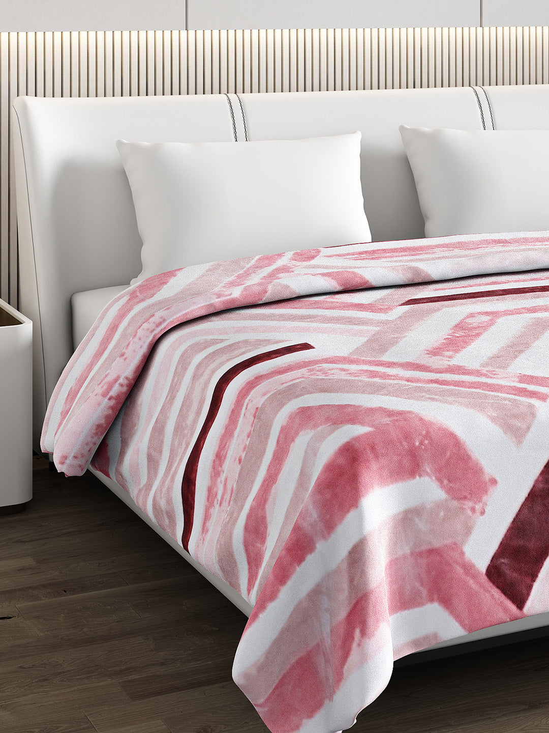 Printed Double Bed Blanket for Heavy Winter -3 Ply