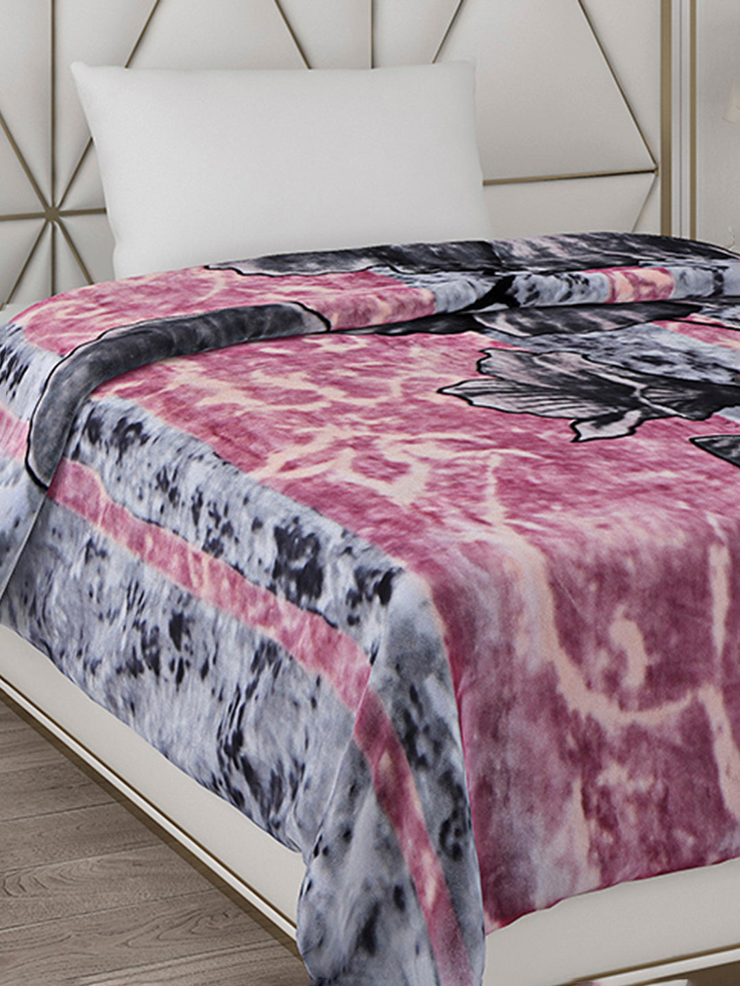 Printed Single Bed Blanket for Heavy Winter -2 Ply