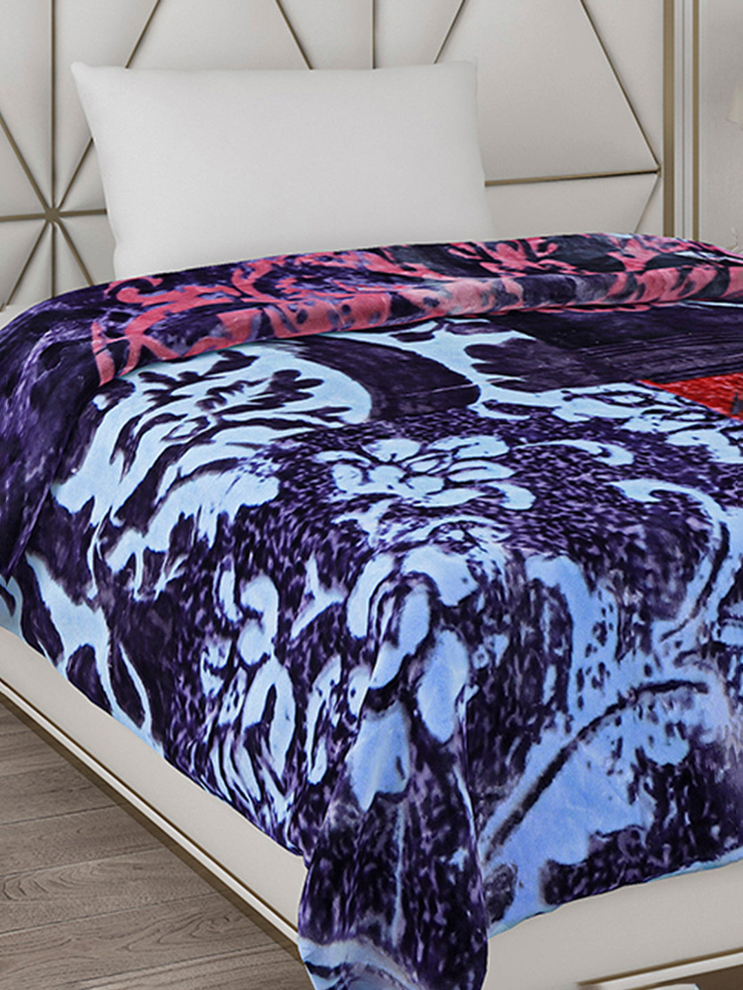 Printed Single Bed Blanket for Heavy Winter -2 Ply