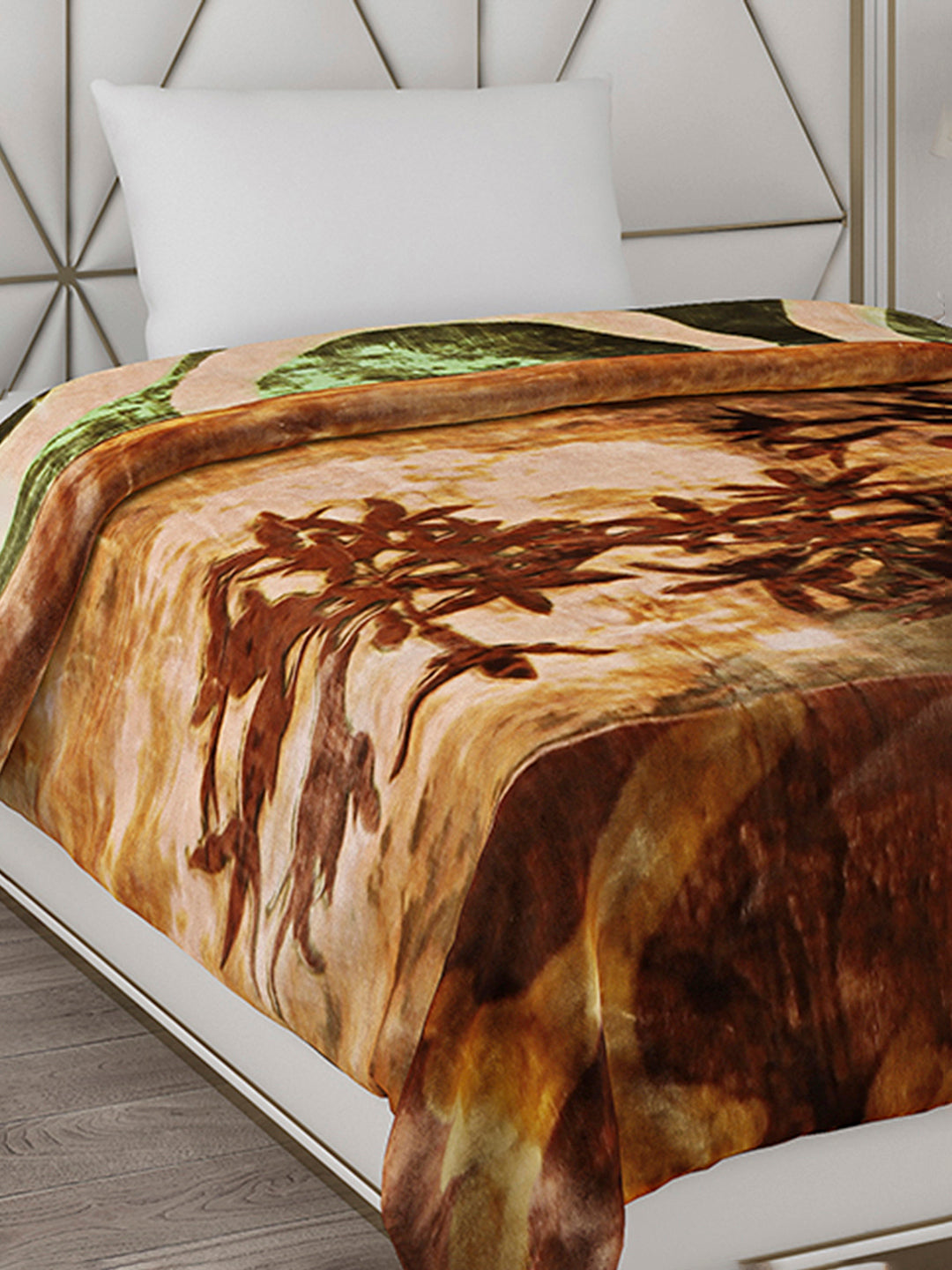 Printed Single Bed Blanket for Heavy Winter -2 Ply