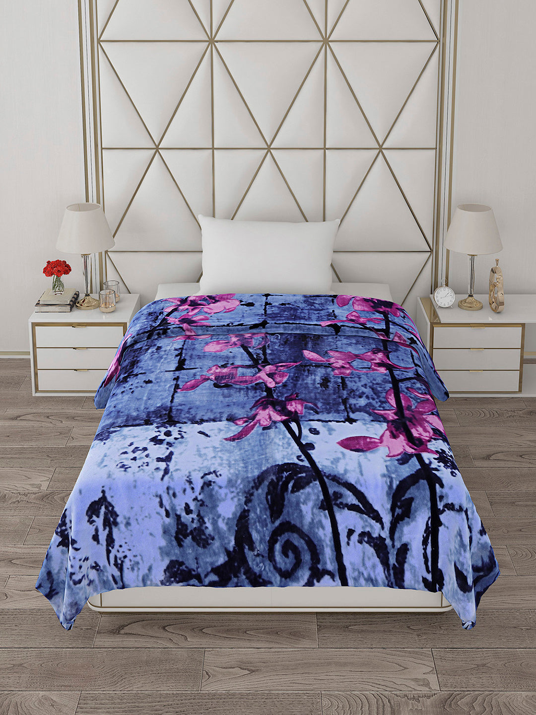 Printed Single Bed Blanket for Heavy Winter -2 Ply