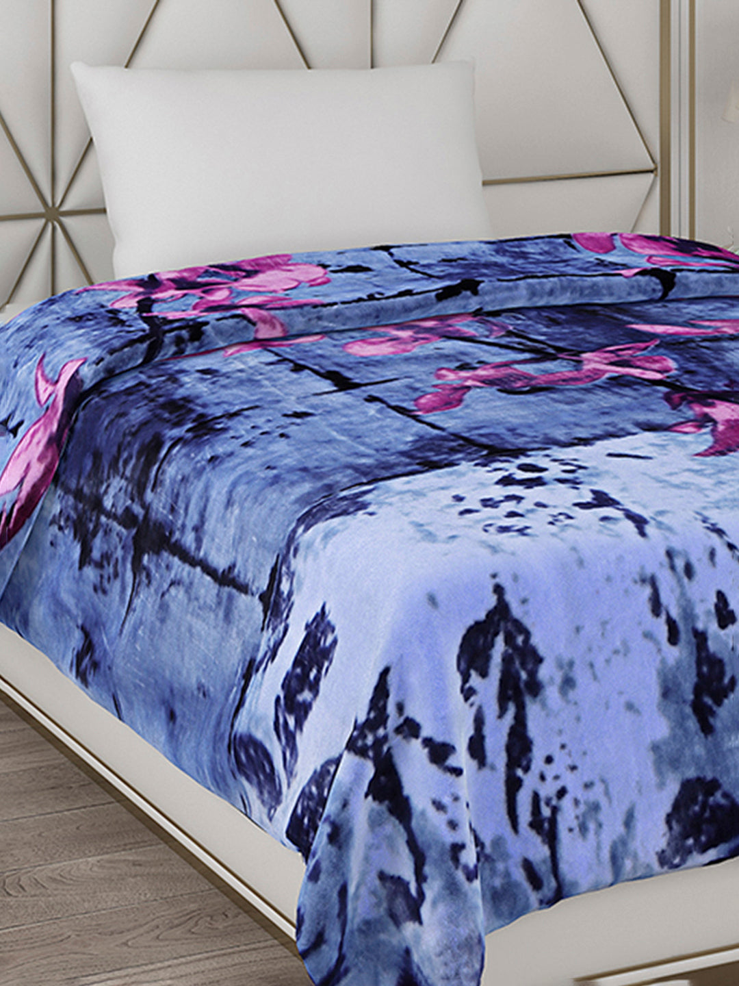 Printed Single Bed Blanket for Heavy Winter -2 Ply