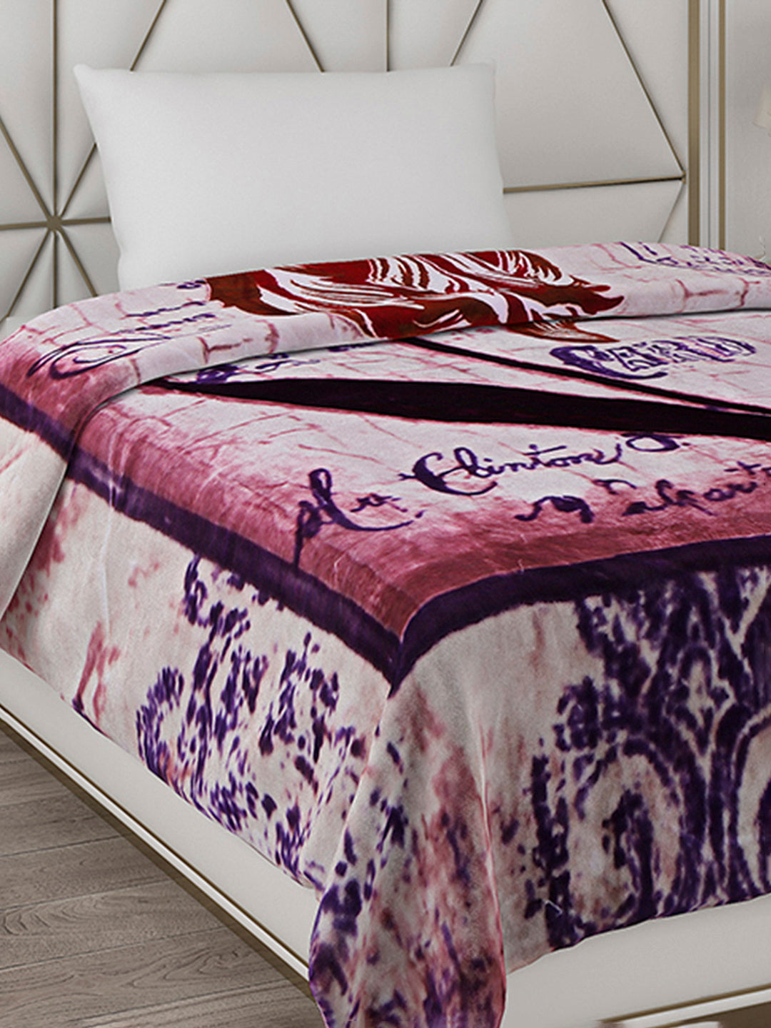 Printed Single Bed Blanket for Heavy Winter -2 Ply