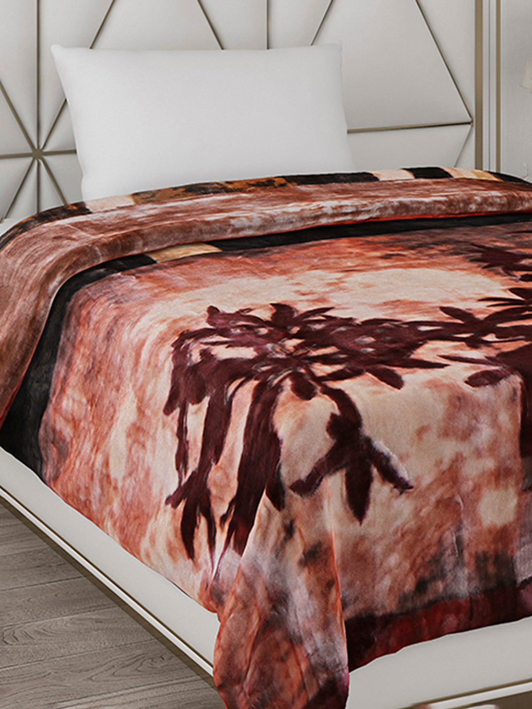 Printed Single Bed Blanket for Heavy Winter -2 Ply