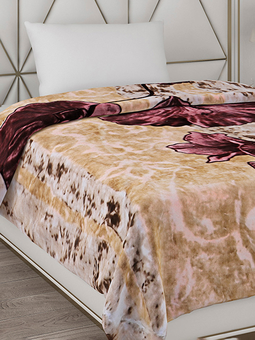 Printed Single Bed Blanket for Heavy Winter -2 Ply