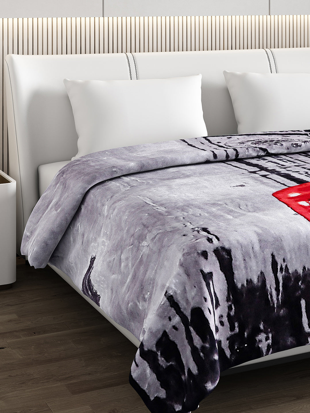 Printed Double Bed Blanket for Heavy Winter -2 Ply