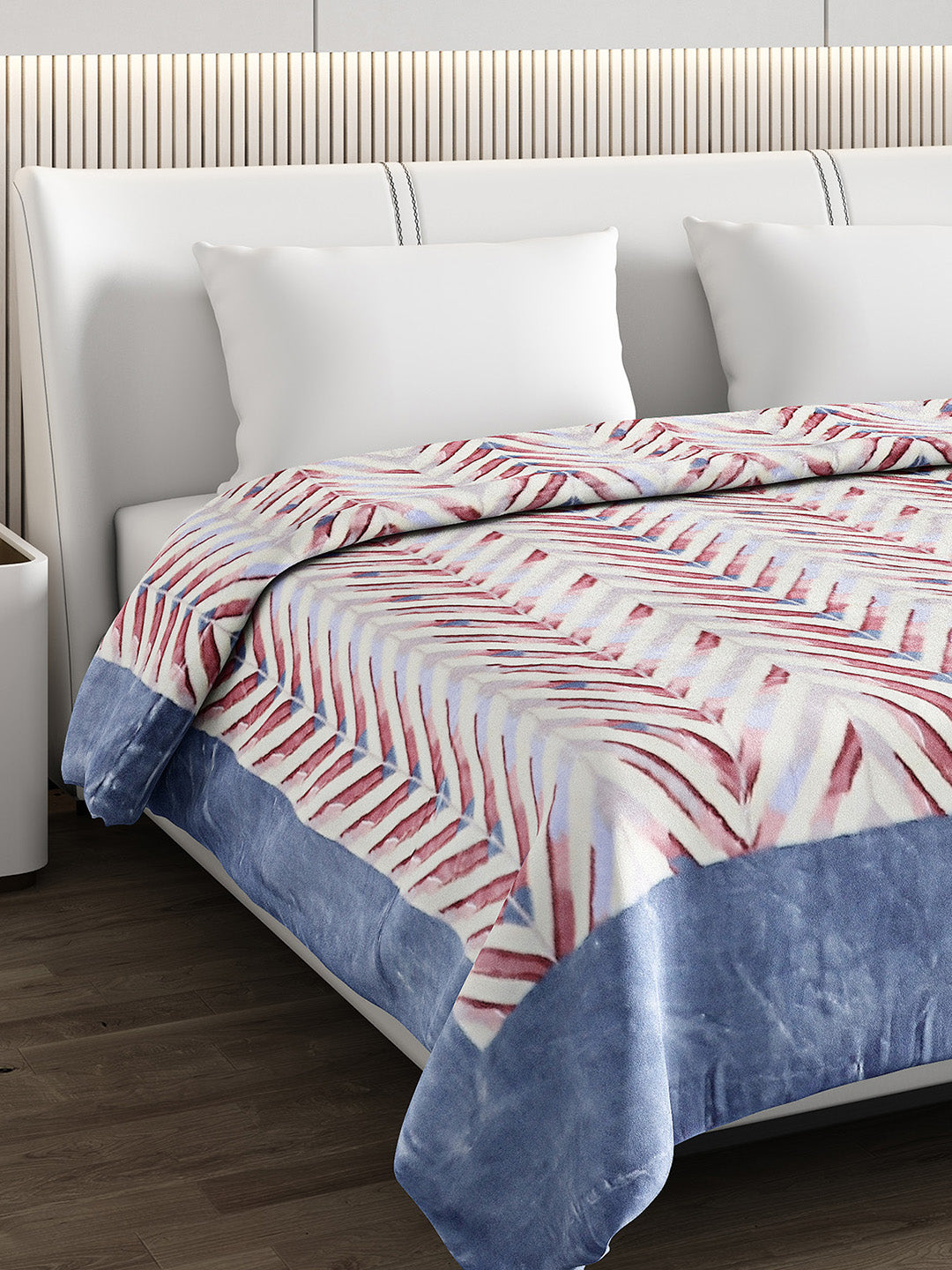 Printed Double Bed Blanket for Heavy Winter -2 Ply