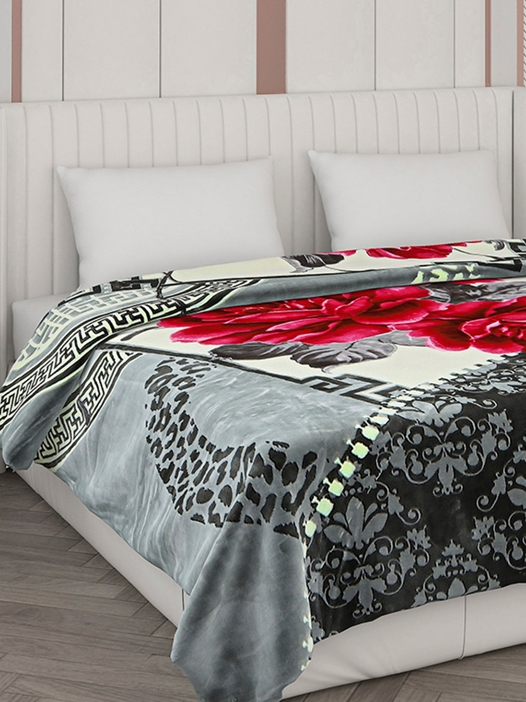 Printed Double Bed Blanket for Heavy Winter -2 Ply