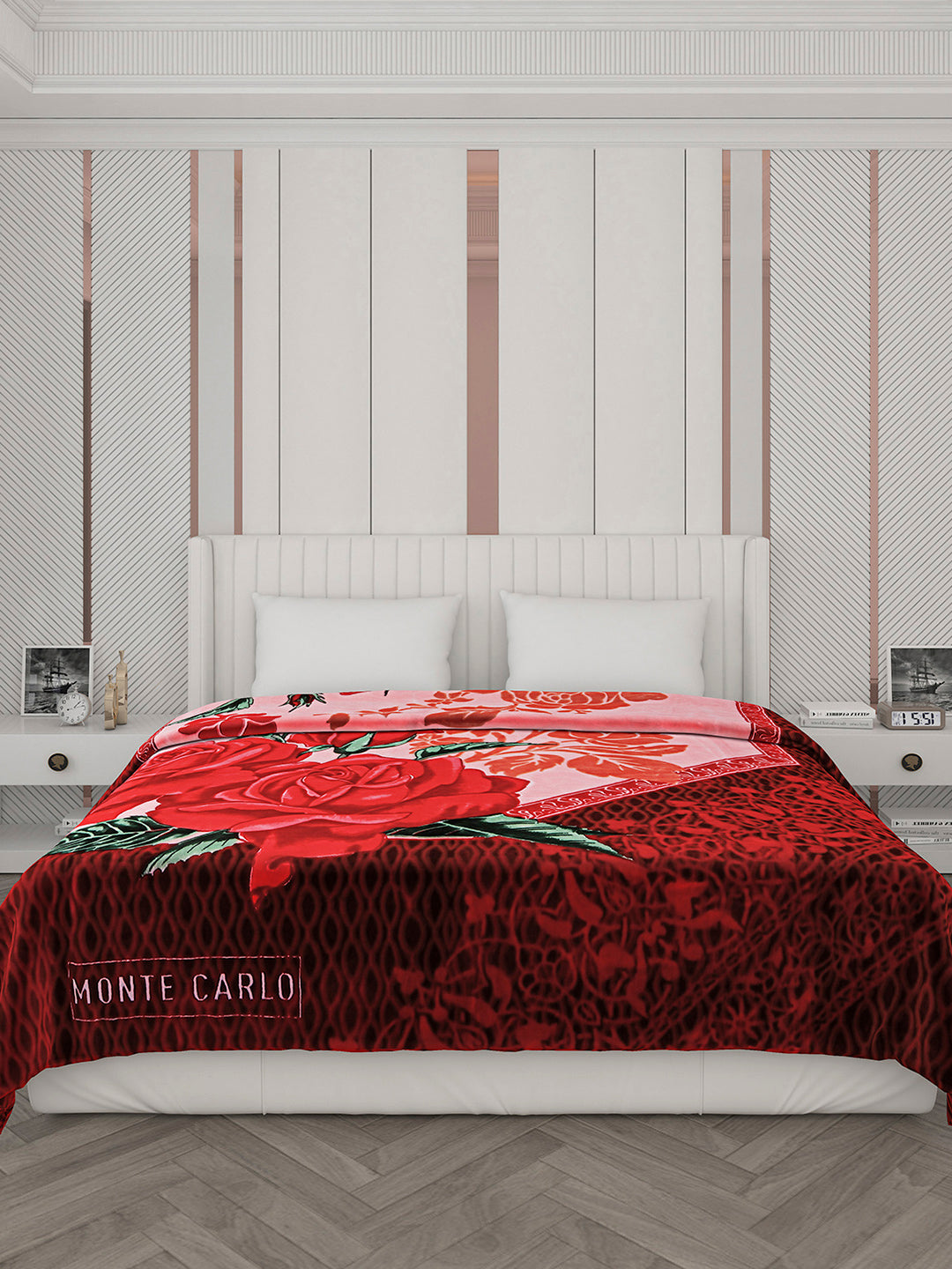 Printed Double Bed Blanket for Heavy Winter -2 Ply