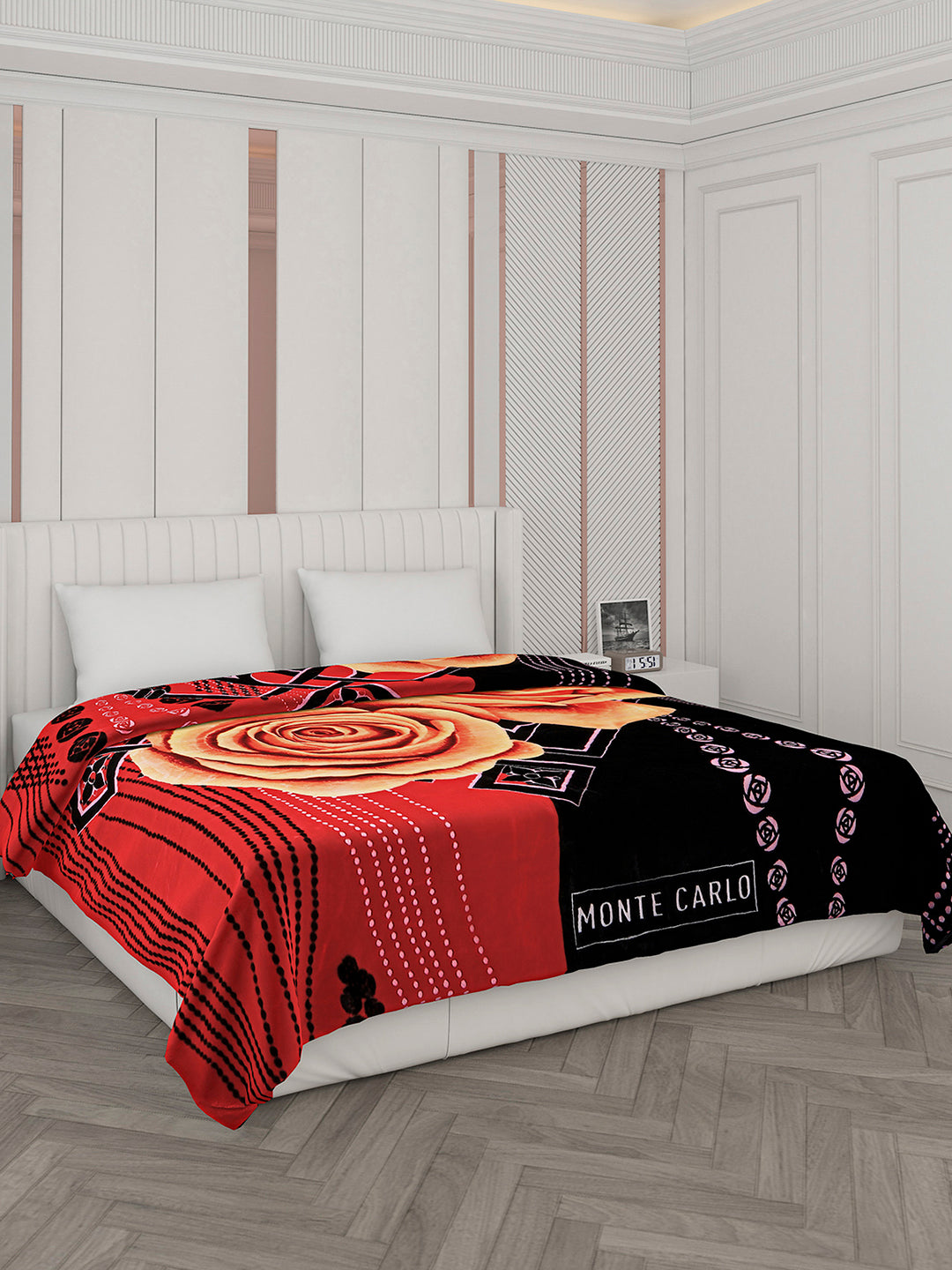 Printed Double Bed Blanket for Heavy Winter -2 Ply