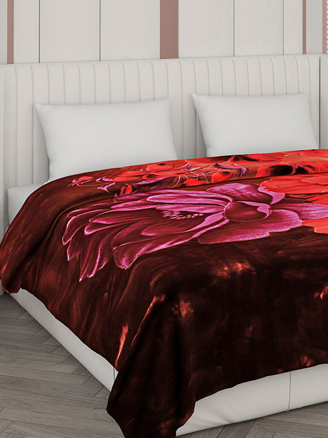 Printed Double Bed Blanket for Heavy Winter -2 Ply