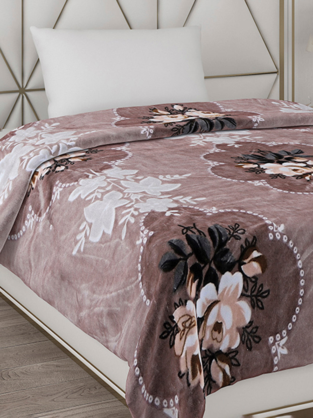 Printed Single Bed Blanket for Mild Winter -1 Ply