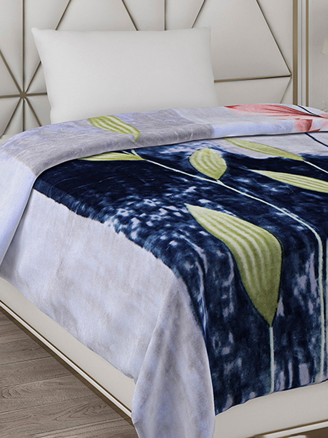 Printed Single Bed Blanket for Mild Winter -1 Ply