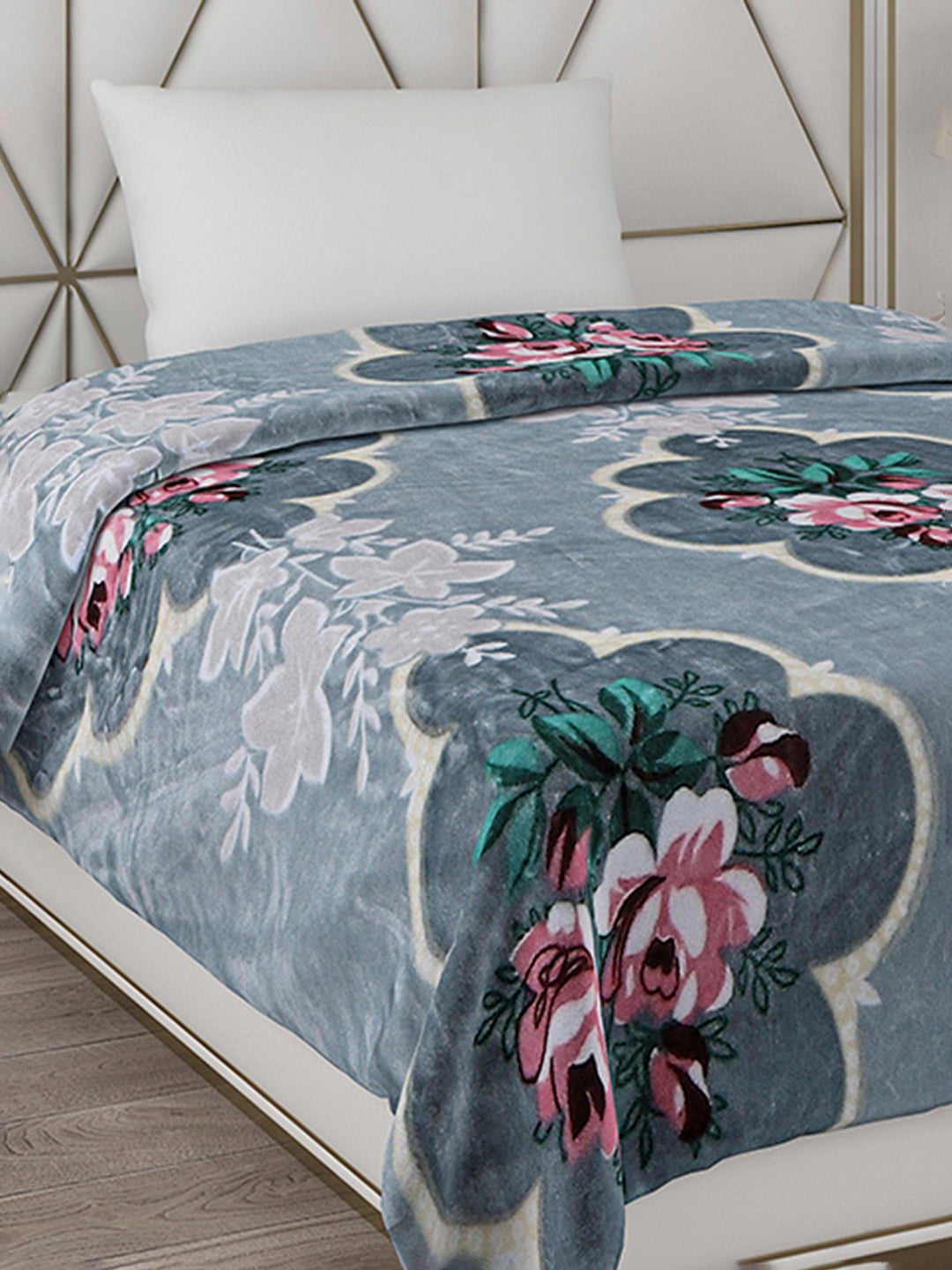 Printed Single Bed Blanket for Mild Winter -1 Ply