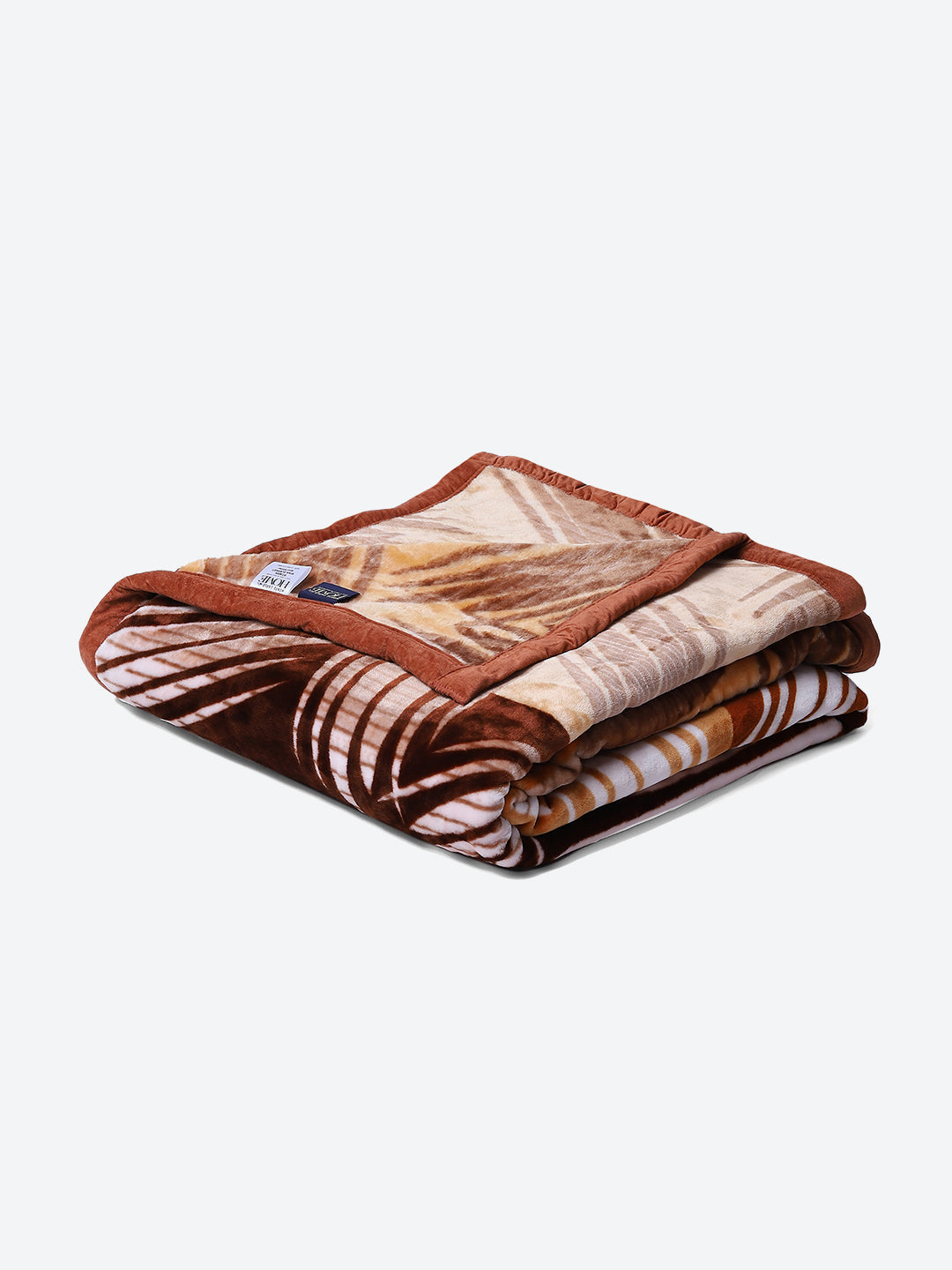 Printed Double Bed Blanket for Mild Winter -1 Ply