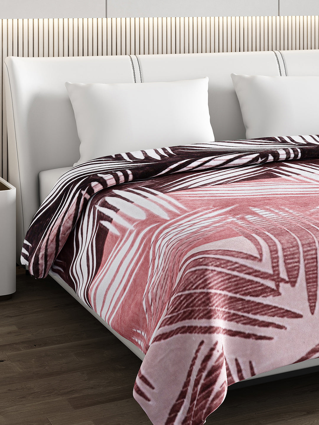 Printed Double Bed Blanket for Mild Winter -1 Ply