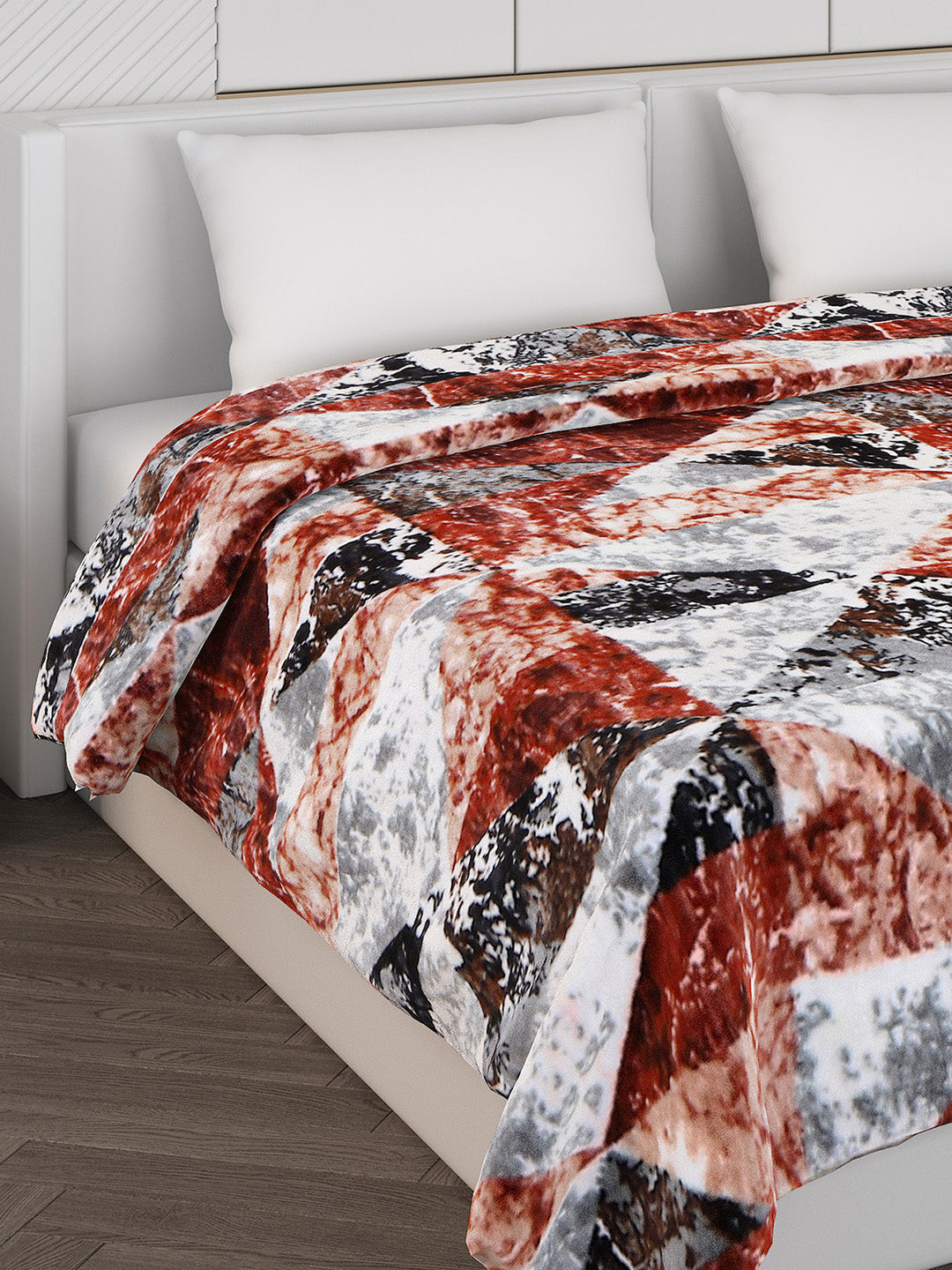 Printed Double Bed Blanket for Mild Winter -2 Ply