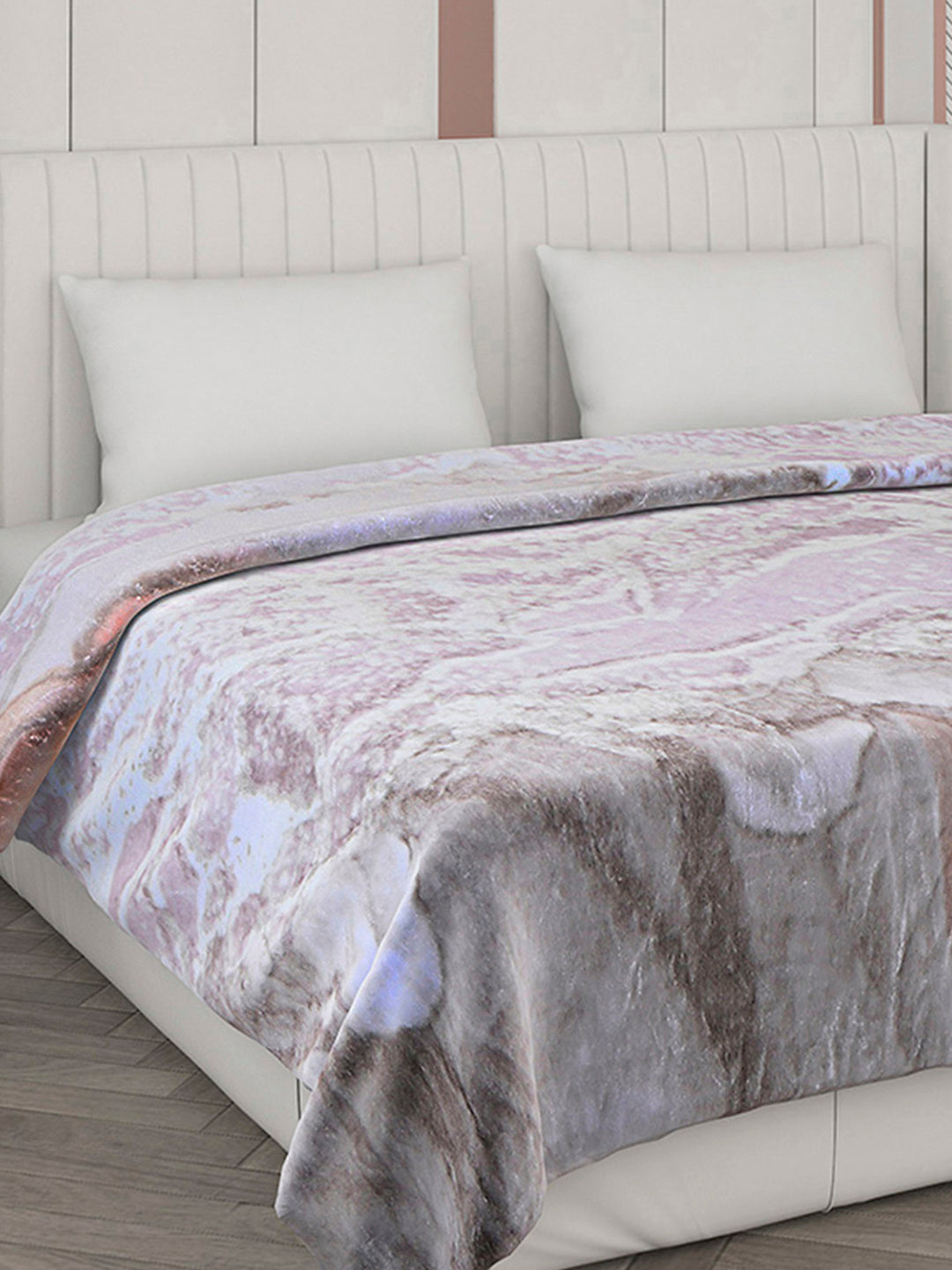 Printed Double Bed Blanket for Mild Winter -2 Ply