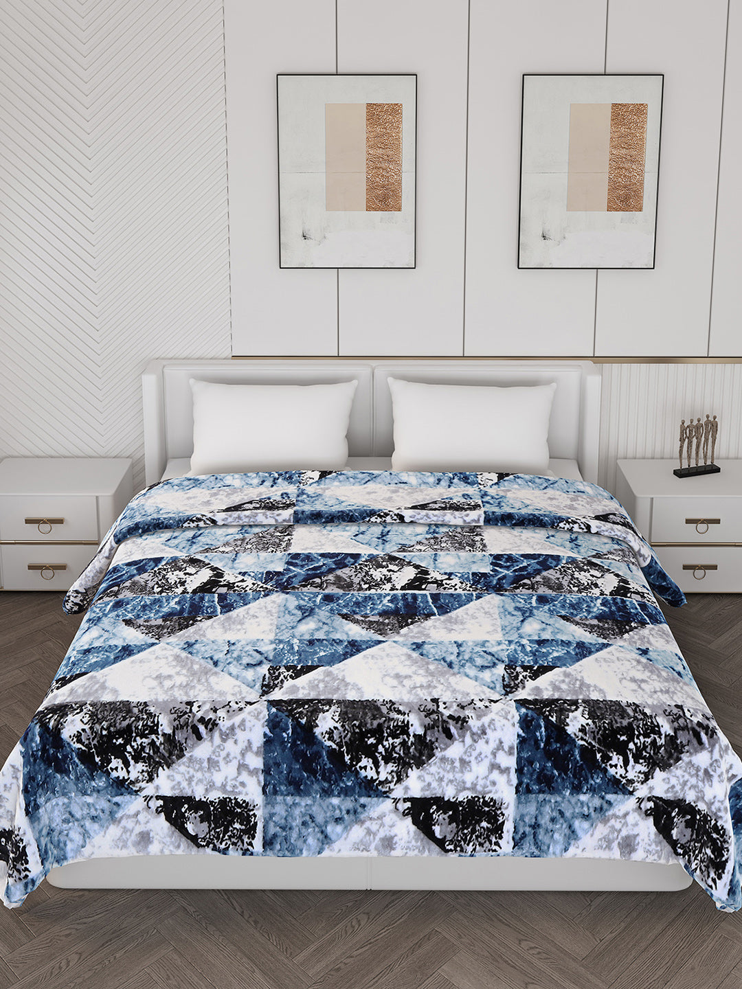 Printed Double Bed Blanket for Mild Winter -2 Ply