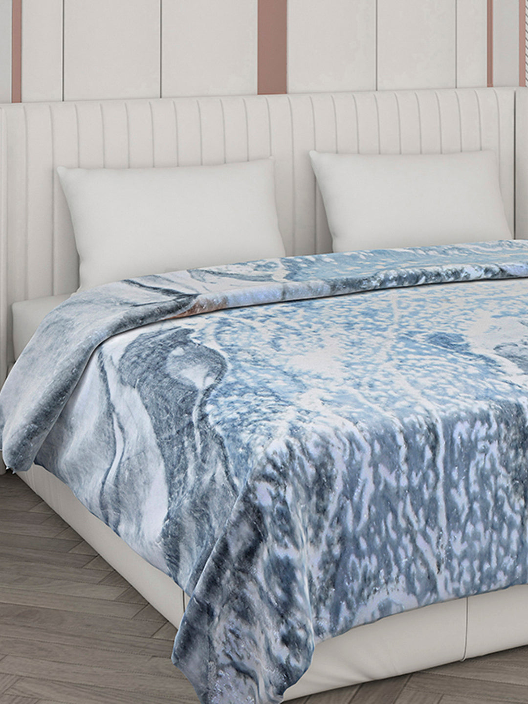 Printed Double Bed Blanket for Mild Winter -2 Ply