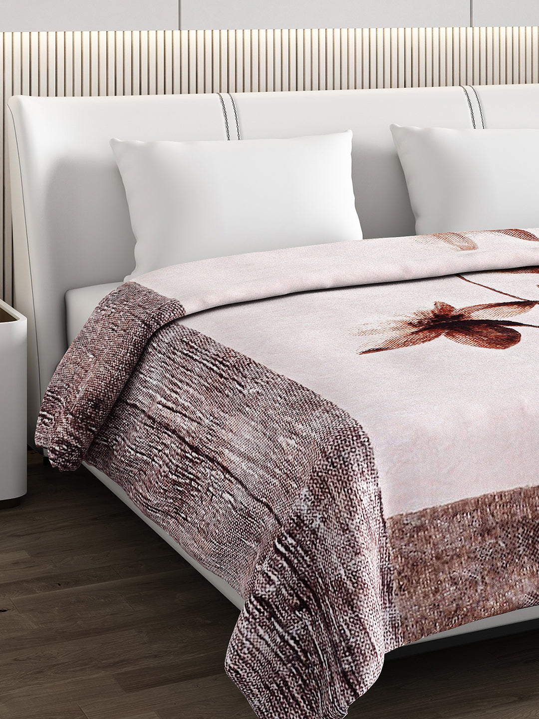 Printed Double Bed Blanket for Heavy Winter -2 Ply