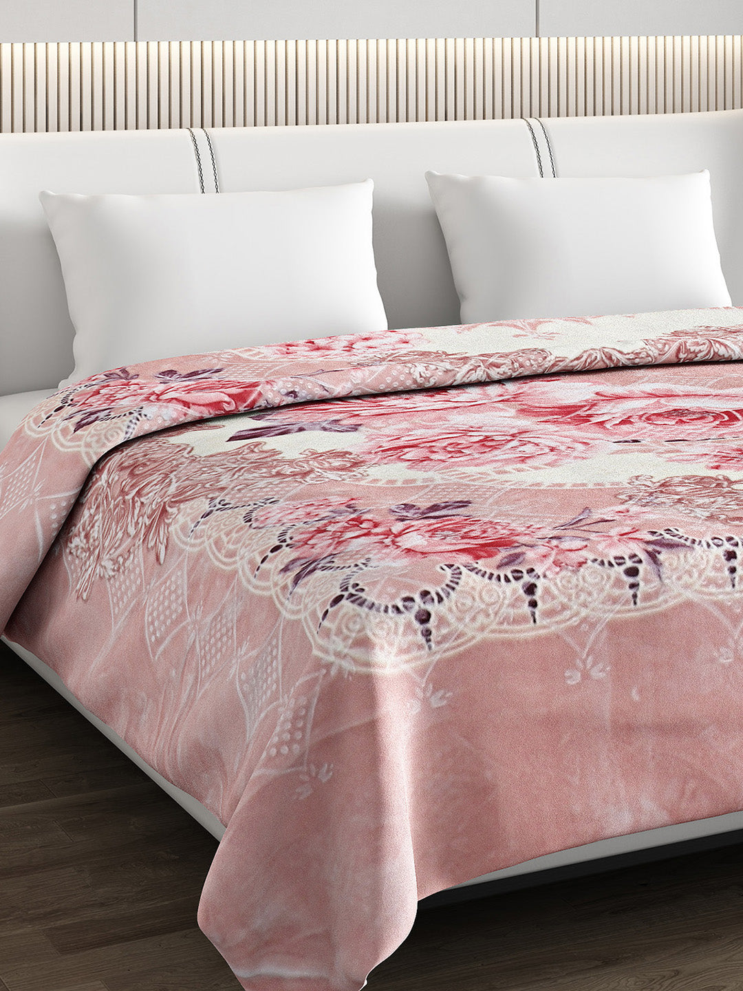 Printed Double Bed Blanket for Heavy Winter -2 Ply