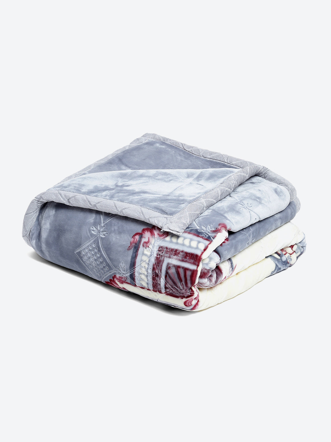 Printed Double Bed Blanket for Heavy Winter -2 Ply