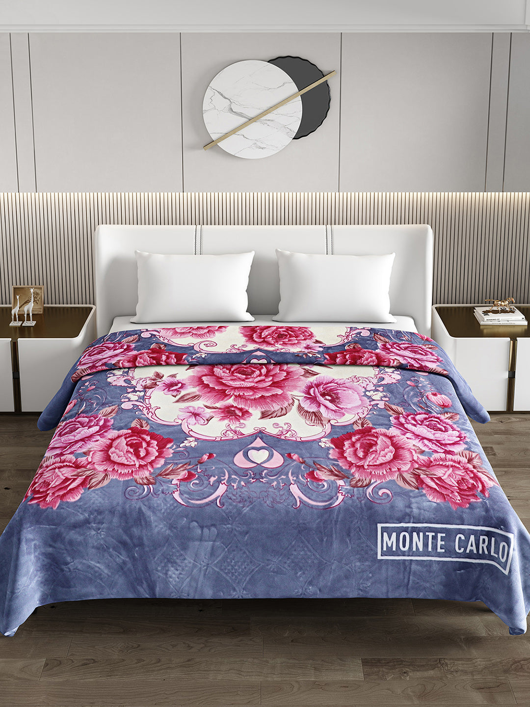 Printed Double Bed Blanket for Heavy Winter -2 Ply