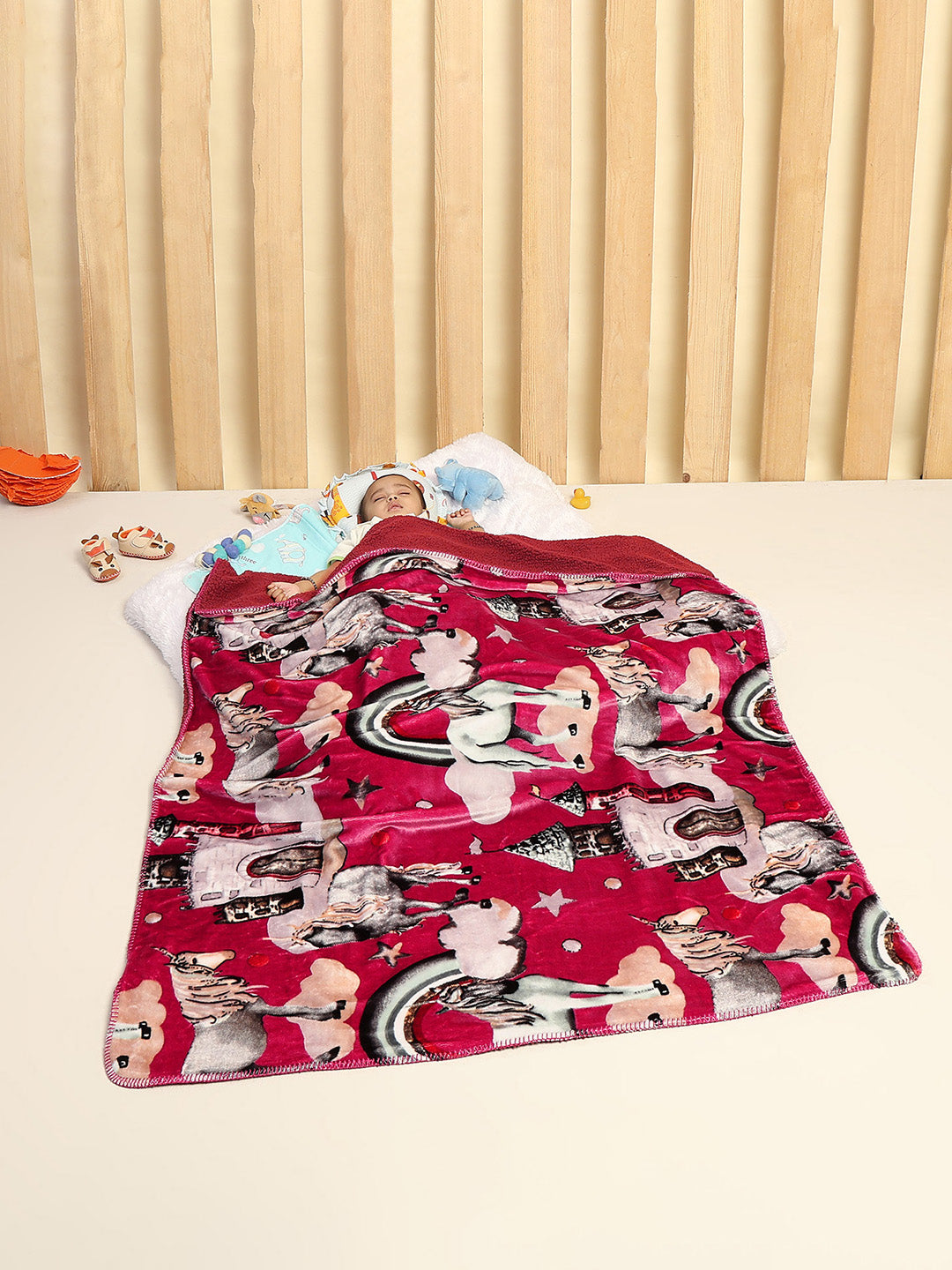 Printed Baby Blanket for Mild Winter -2 Ply