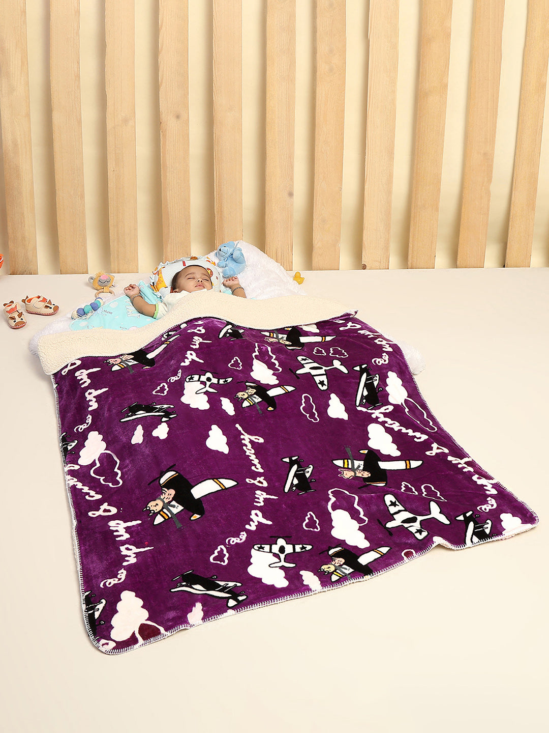 Printed Baby Blanket for Mild Winter -2 Ply