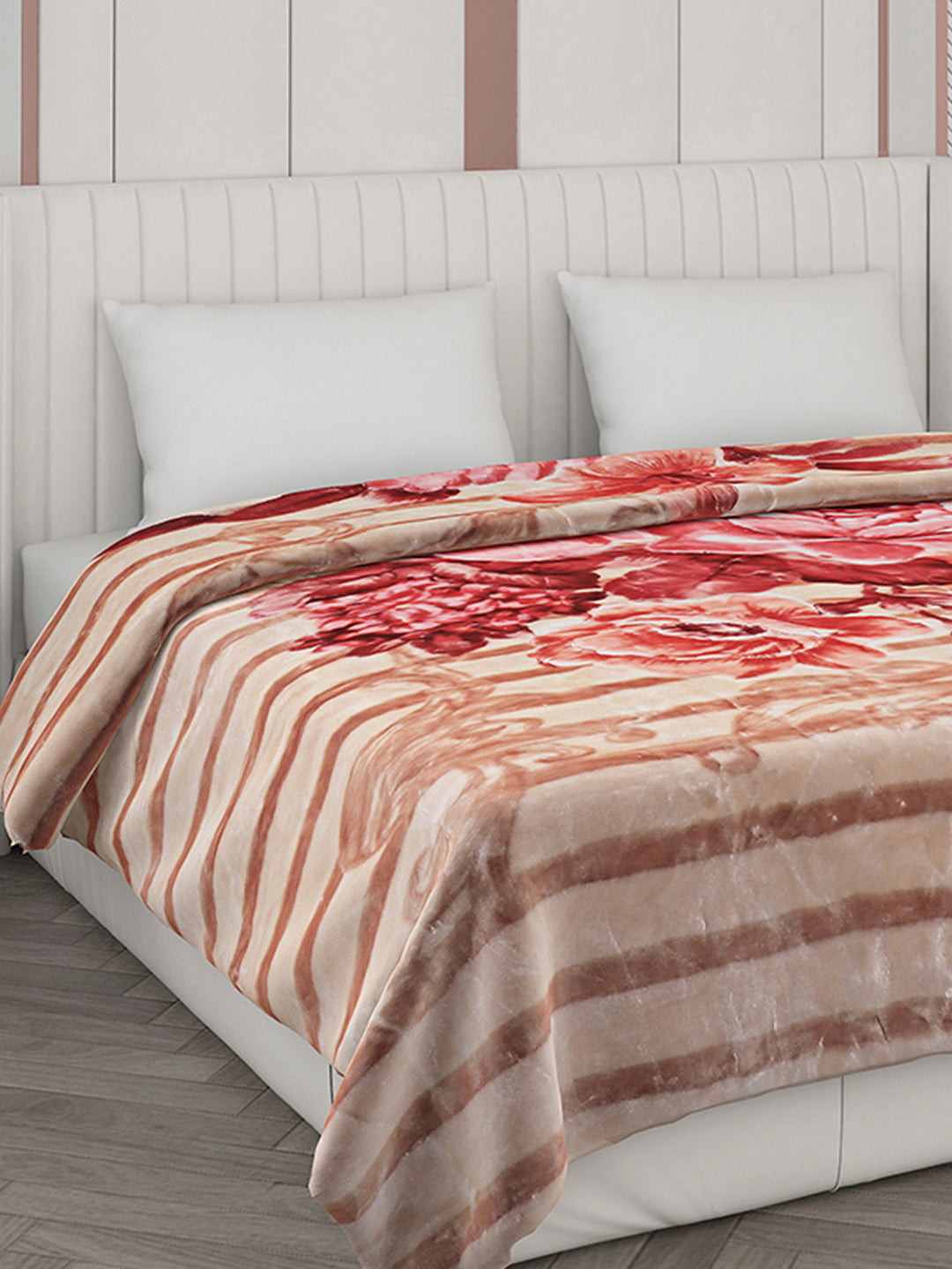 Printed Double Bed Blanket for Heavy Winter -3 Ply