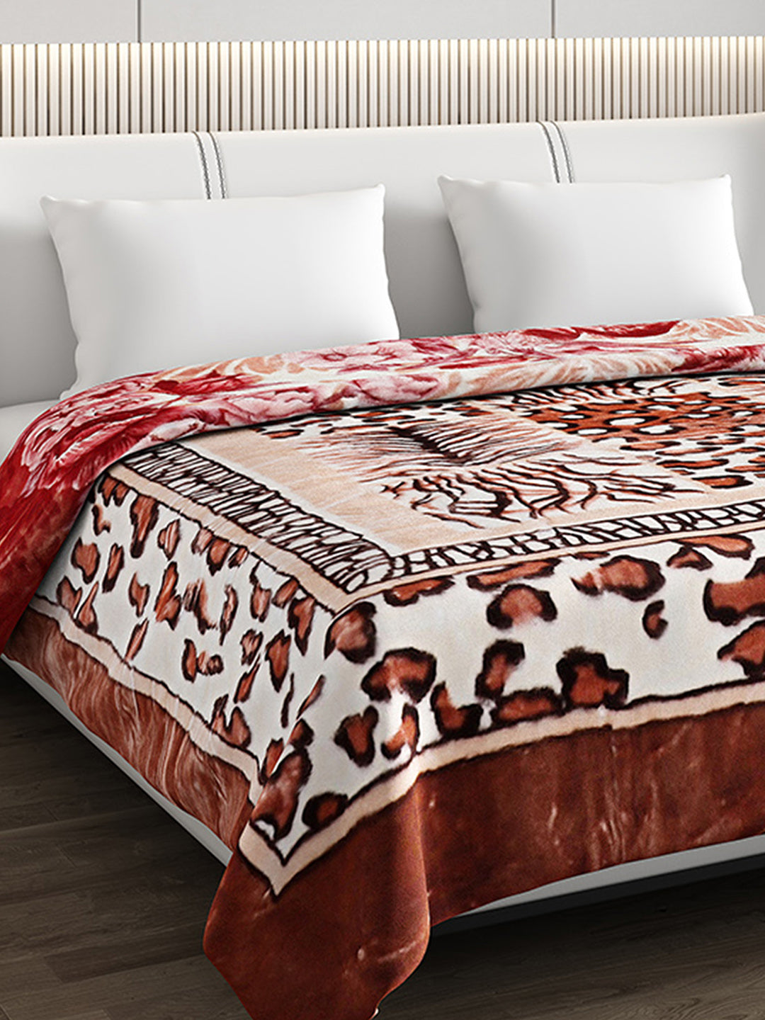 Printed Double Bed Blanket for Mild Winter -2 Ply