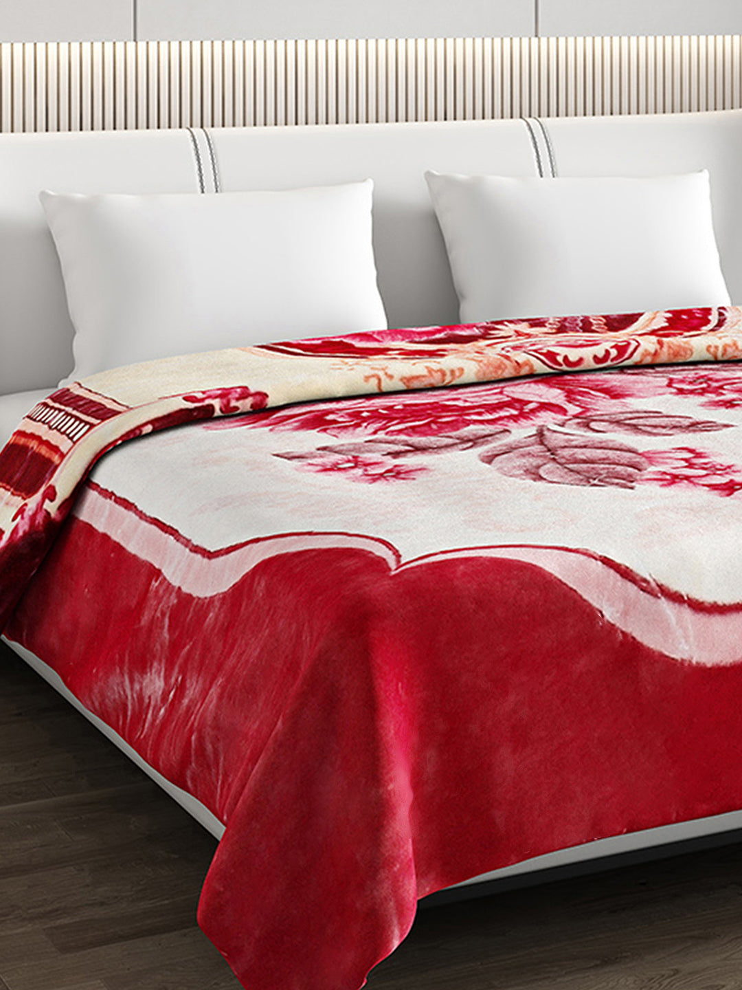 Printed Double Bed Blanket for Mild Winter -2 Ply