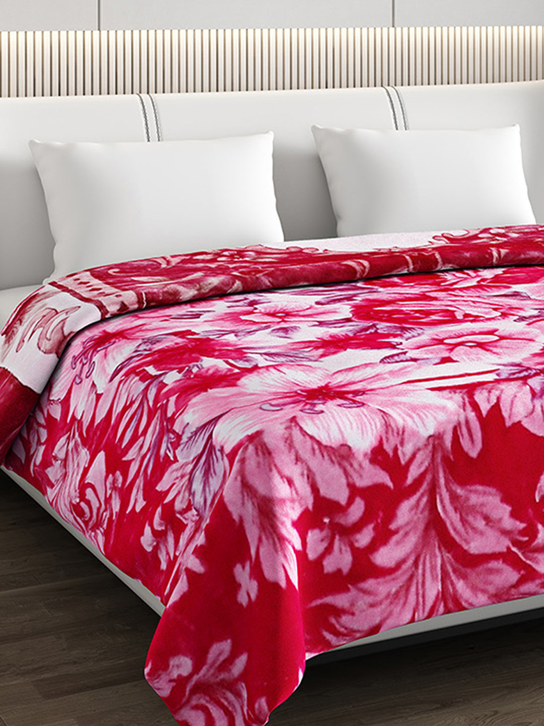 Printed Double Bed Blanket for Mild Winter -2 Ply