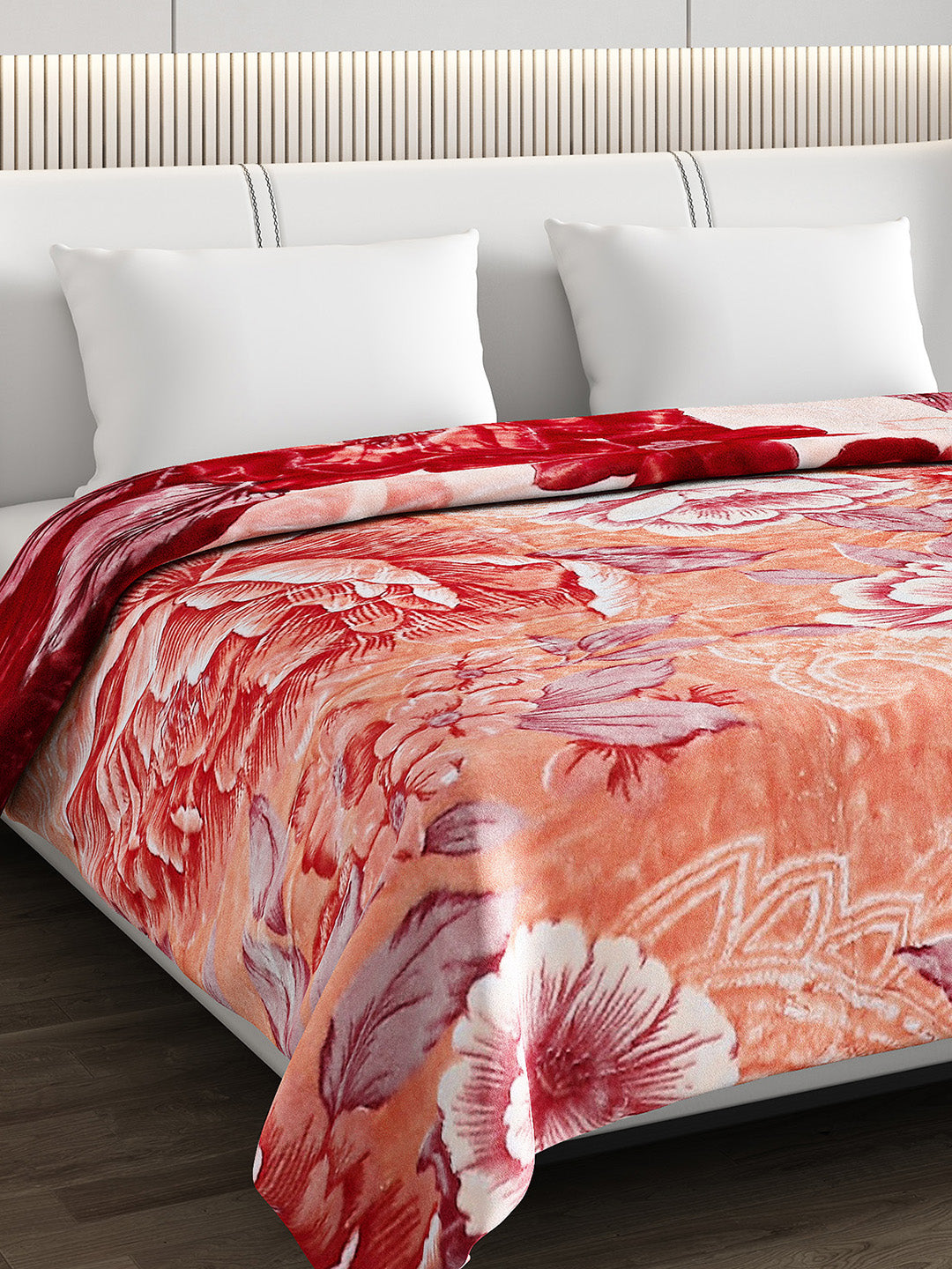 Printed Double Bed Blanket for Mild Winter -2 Ply