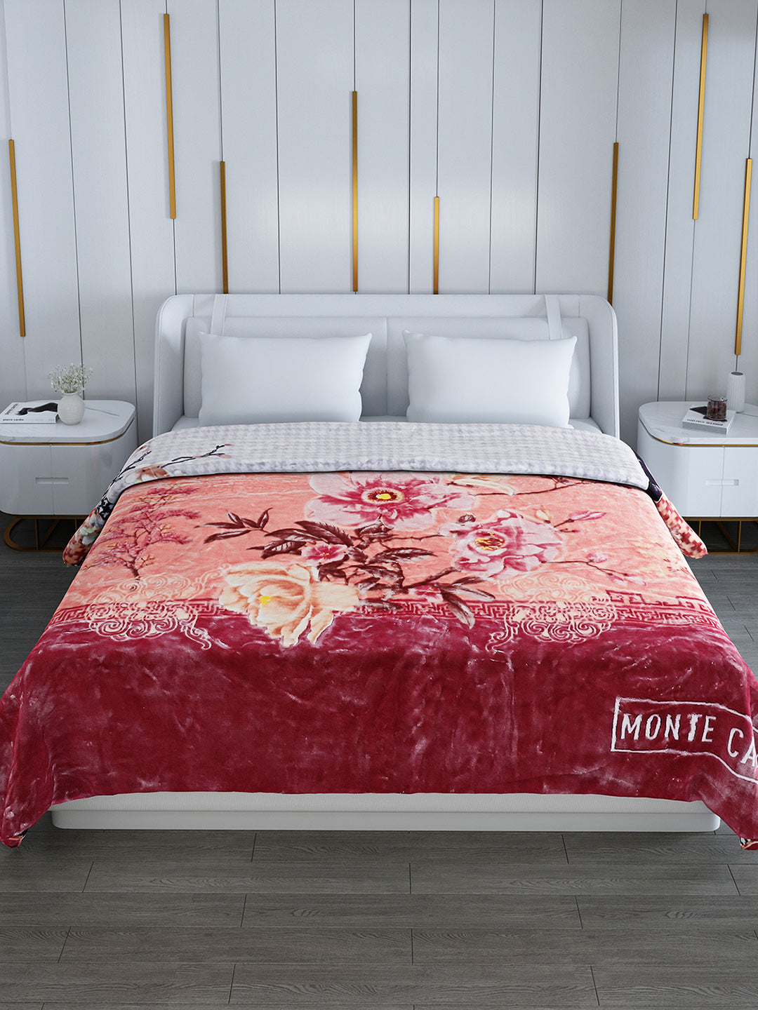 Printed Double Bed Blanket for Heavy Winter -2 Ply