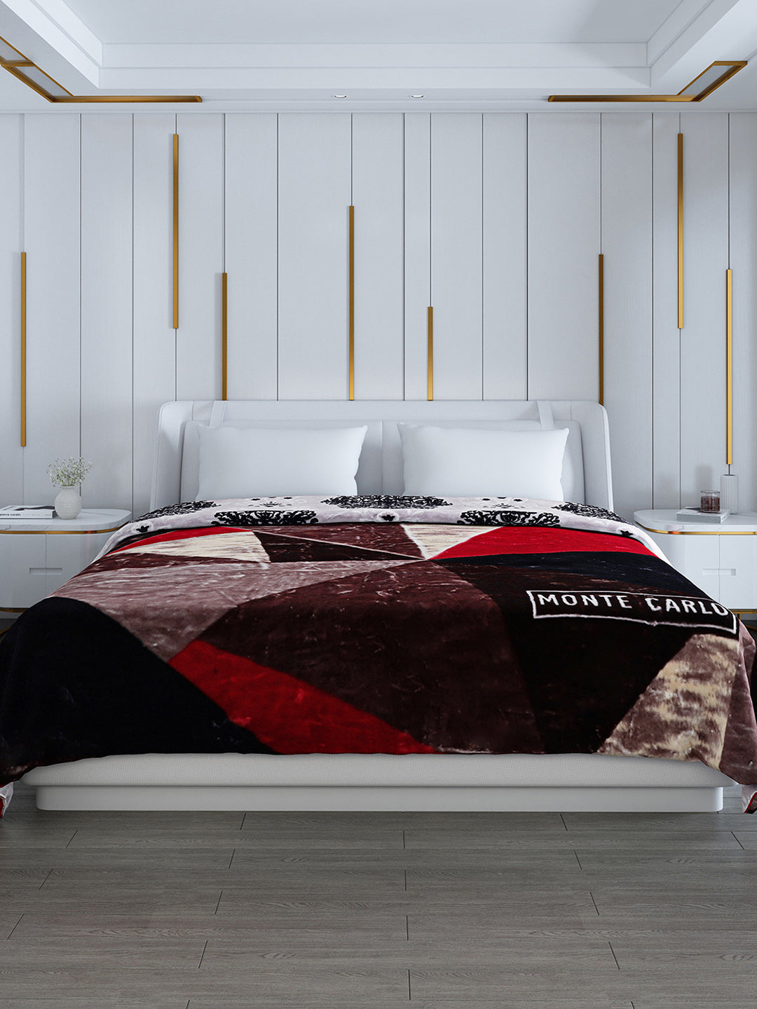 Printed Double Bed Blanket for Heavy Winter -2 Ply