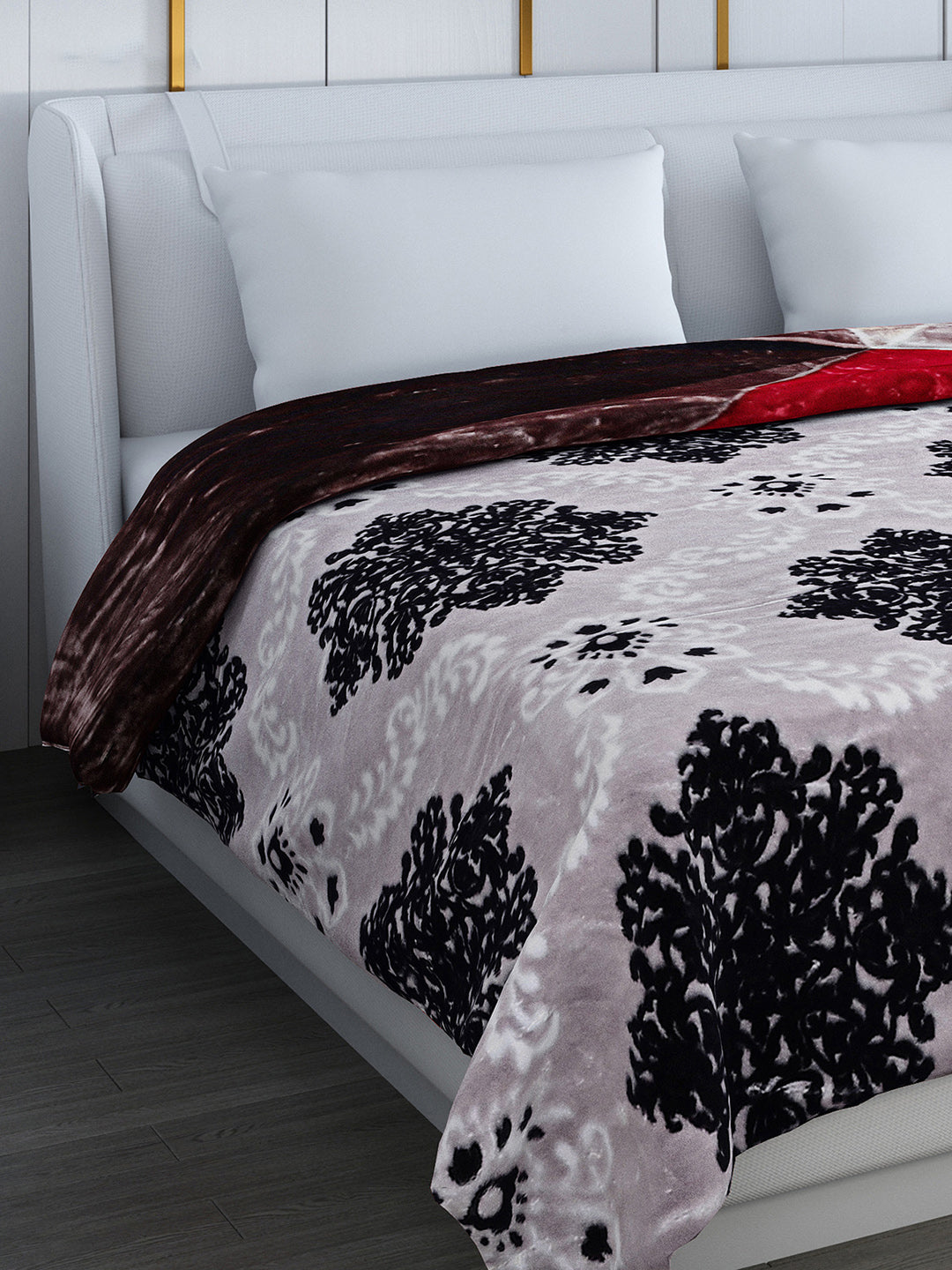 Printed Double Bed Blanket for Heavy Winter -2 Ply