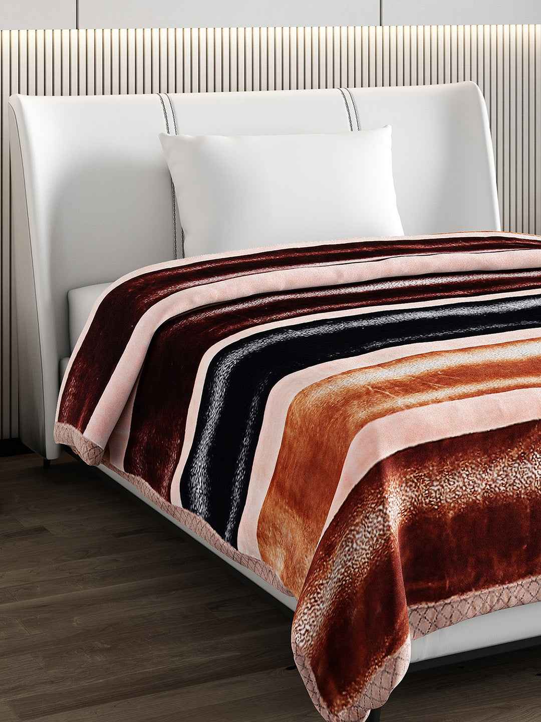 Printed Single Bed Blanket for Heavy Winter -2 Ply