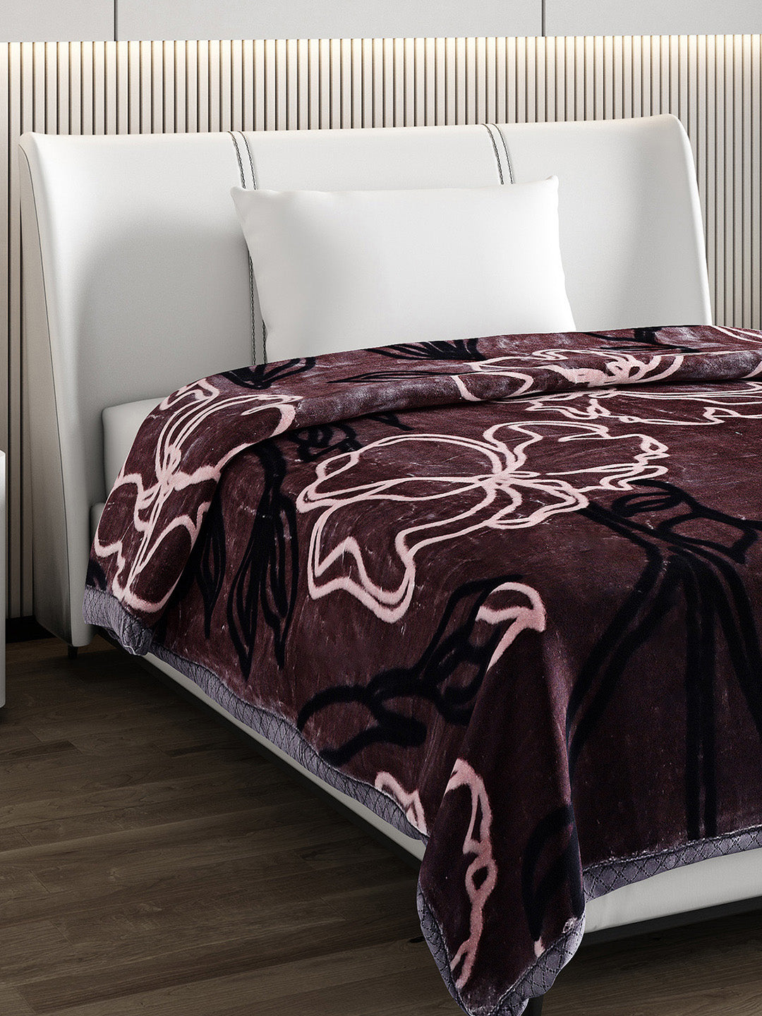 Printed Single Bed Blanket for Heavy Winter -2 Ply