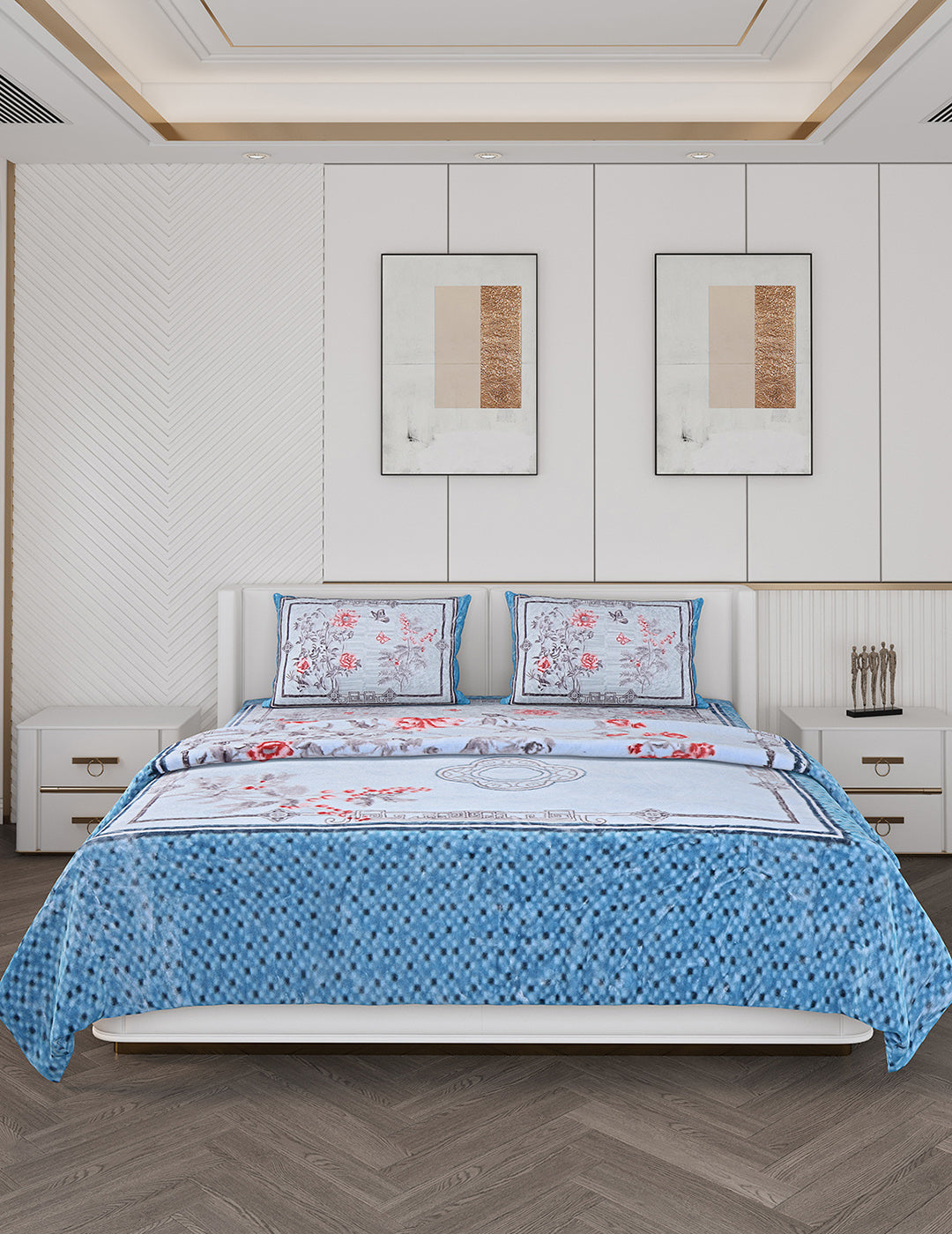 Printed Double Bed Bedding Set