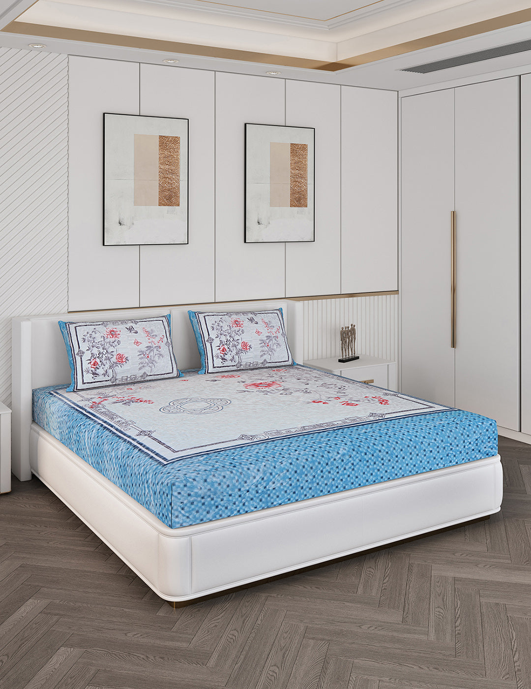 Printed Double Bed Bedding Set