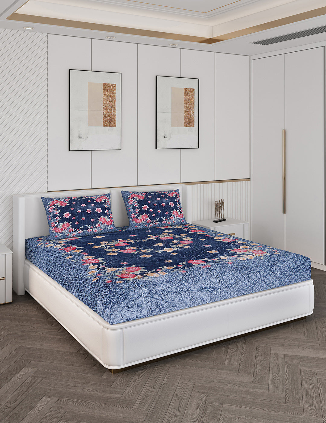 Printed Double Bed Bedding Set