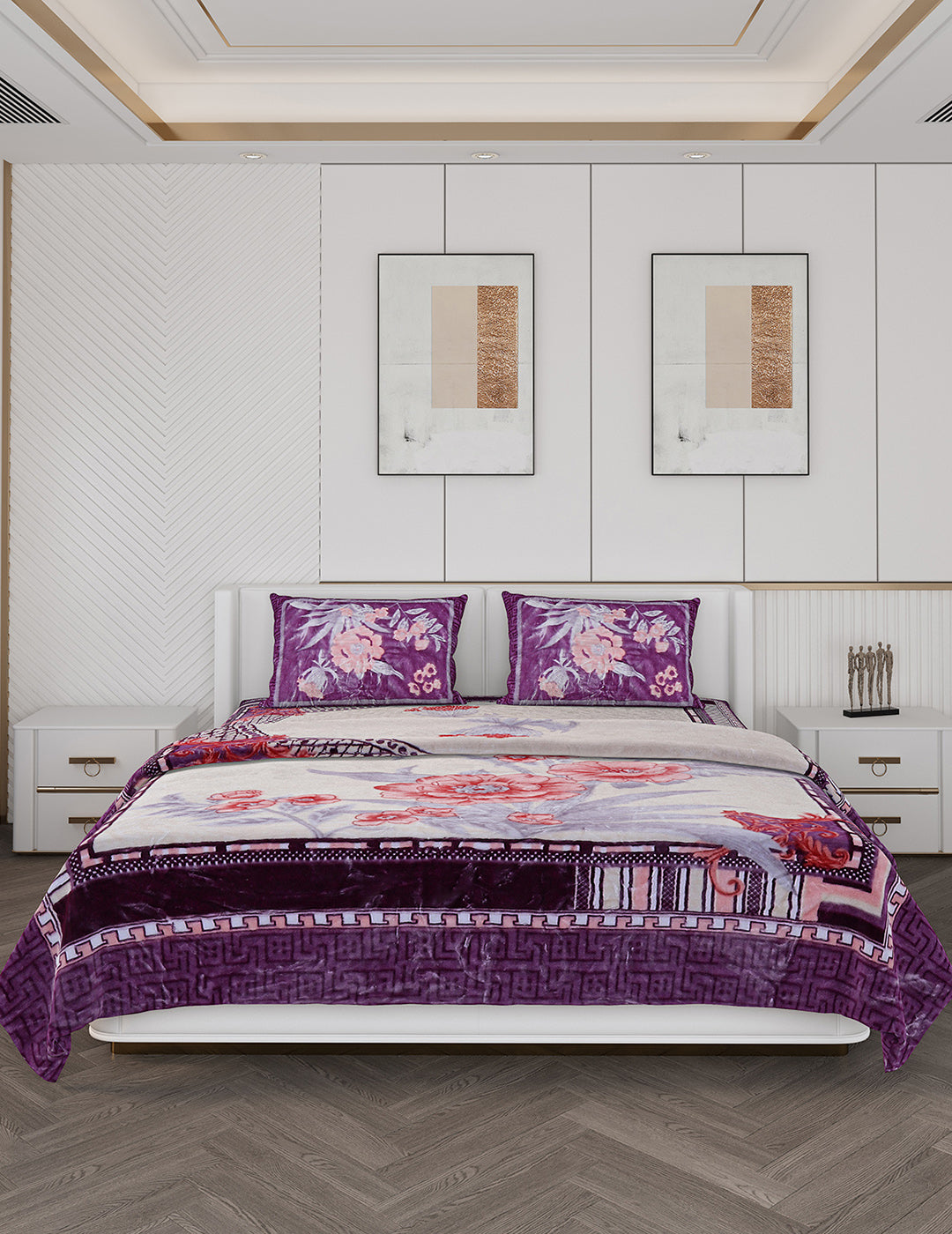 Printed Double Bed Bedding Set