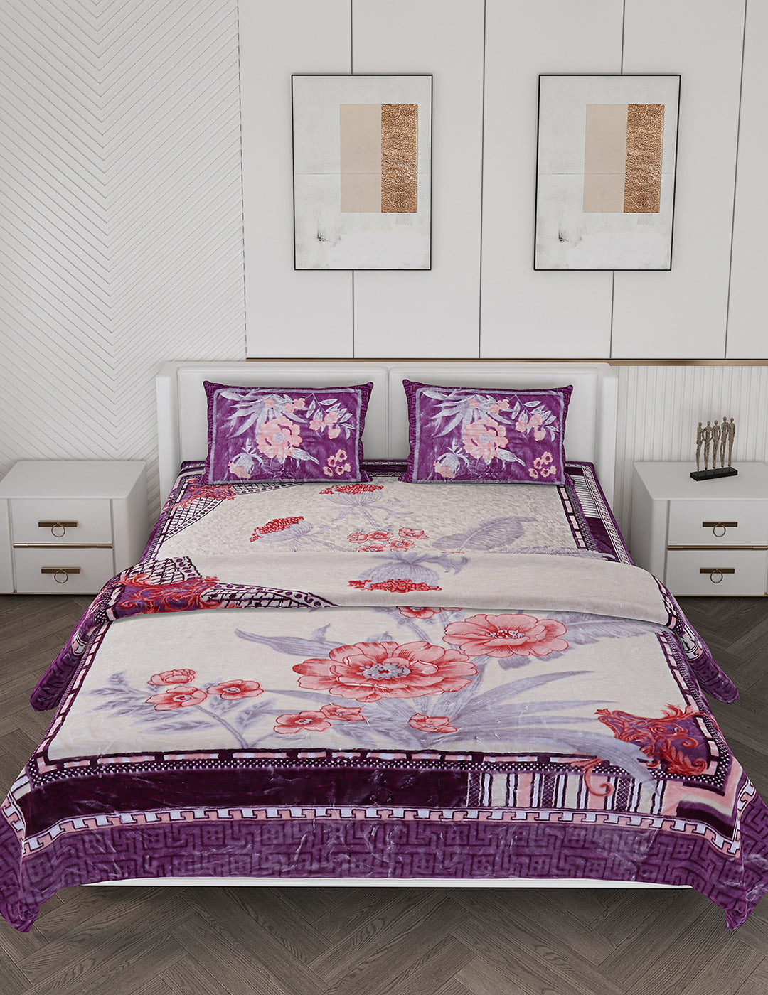 Printed Double Bed Bedding Set