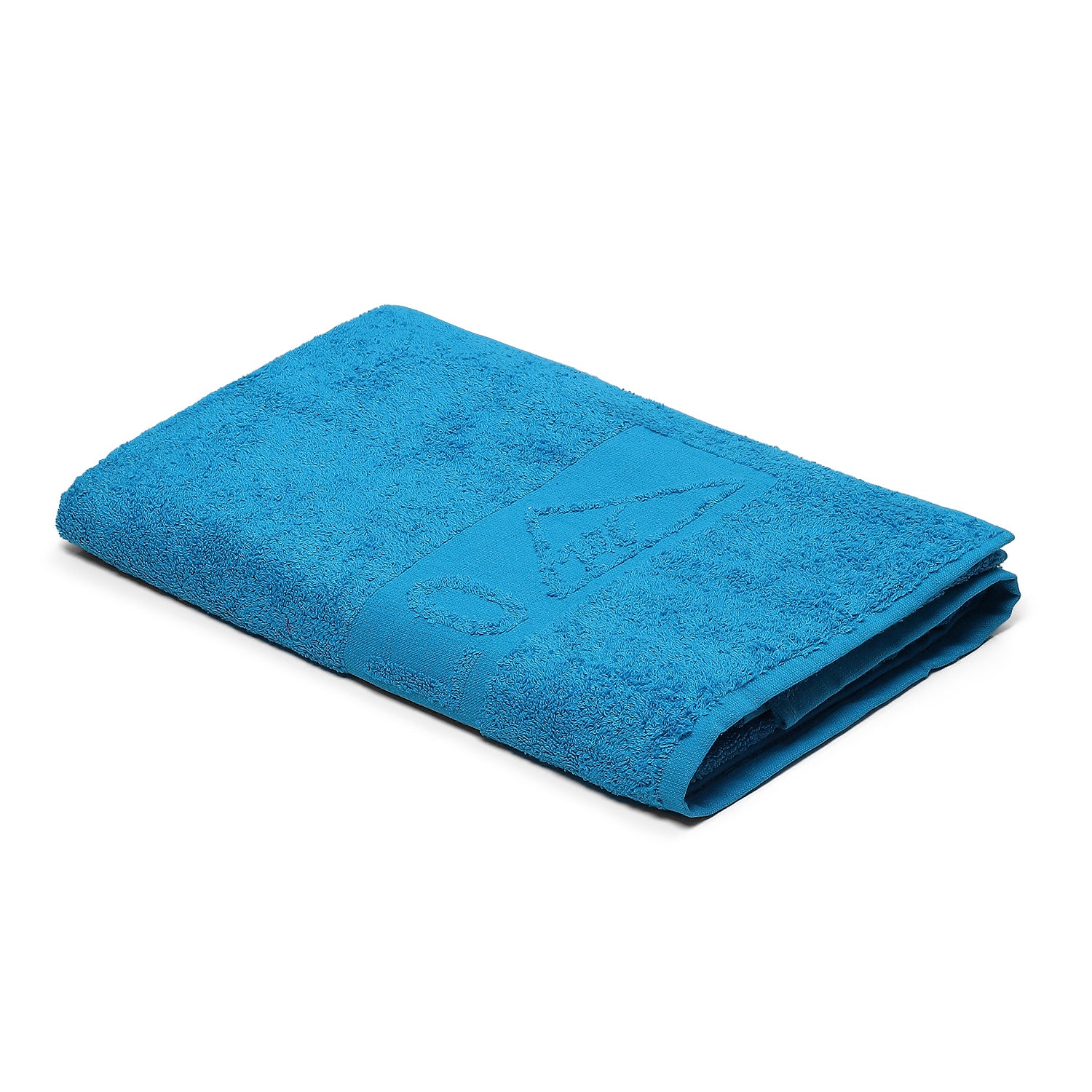 Blue Cotton 525 GSM Bath Towel