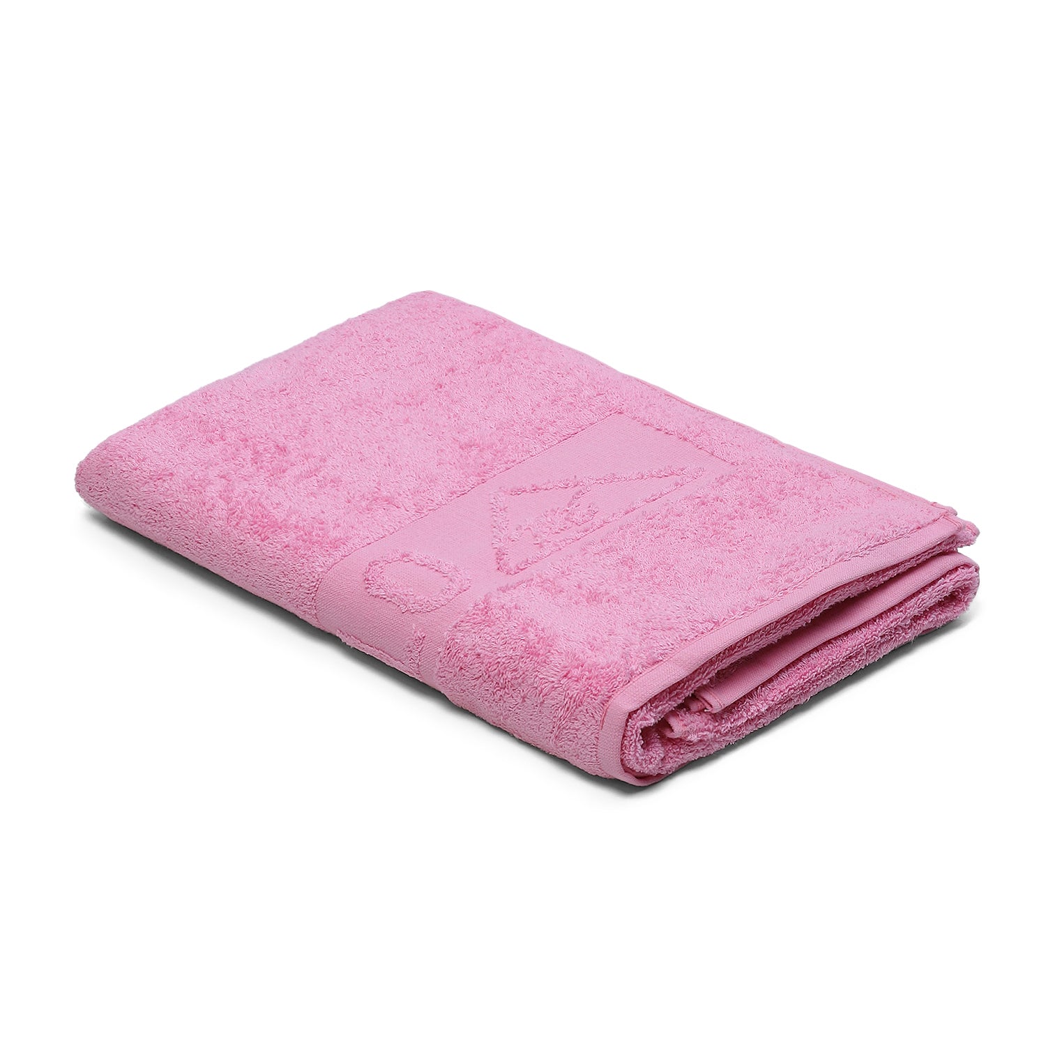 Pink Cotton 525 GSM Bath Towel