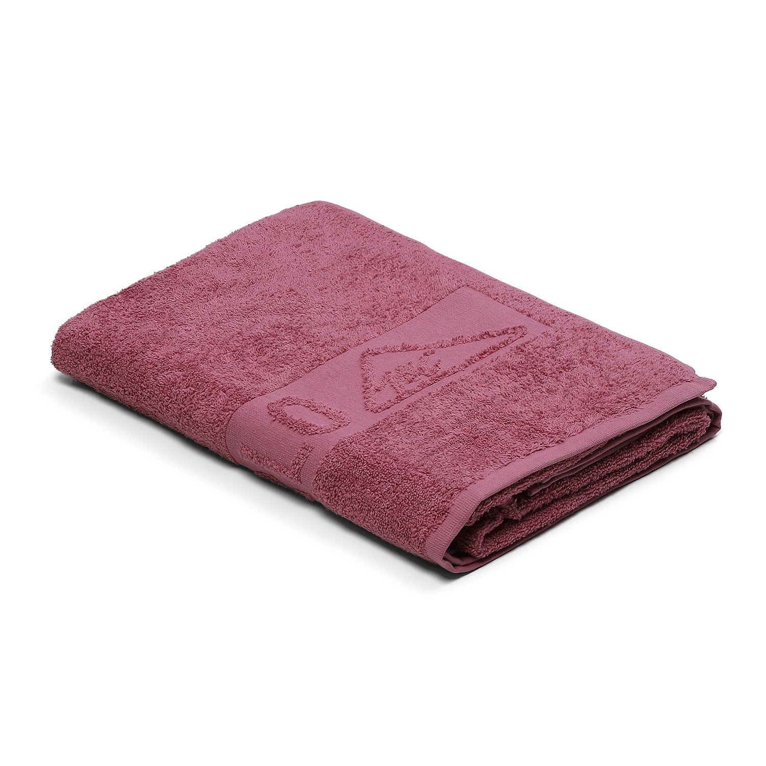 Pink Cotton 525 GSM Bath Towel