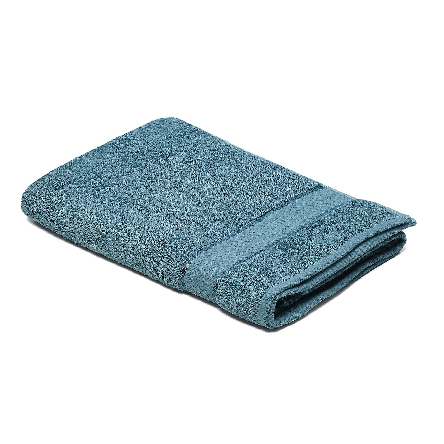 Blue Cotton 450 GSM Bath Towel